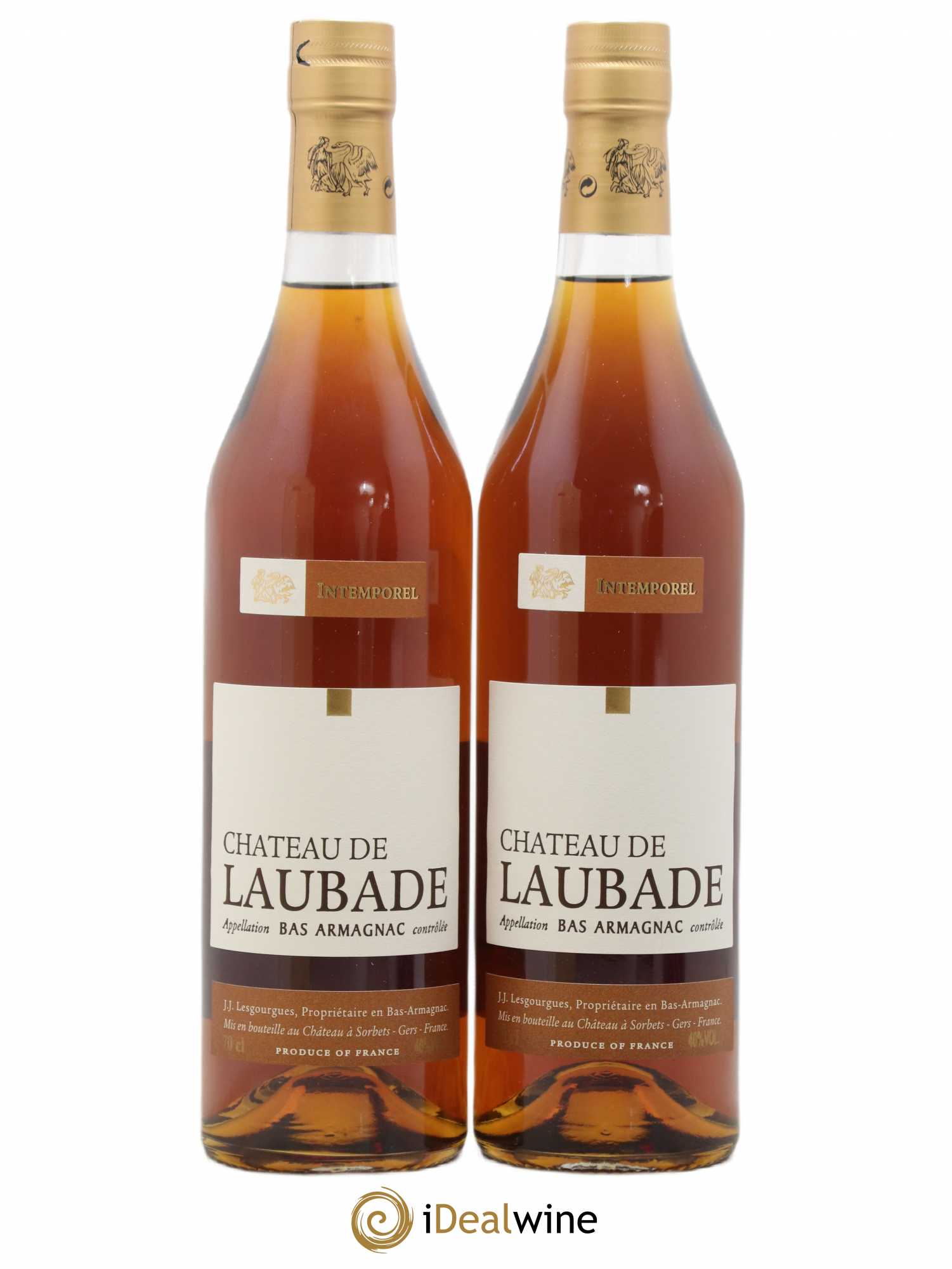 Bas-Armagnac Laubade Intemporel - Posten von 2 Flaschen - 1