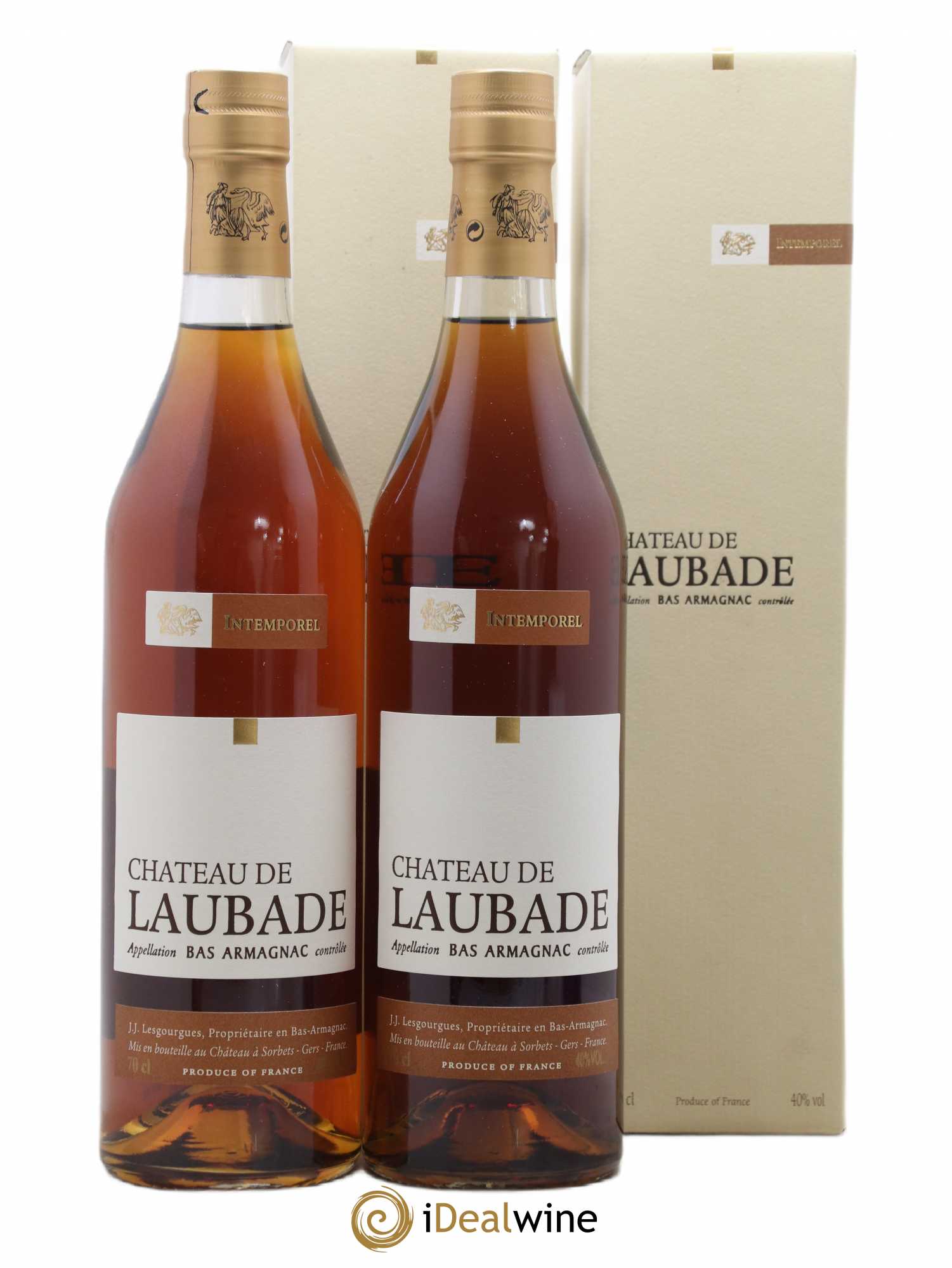 Bas-Armagnac Laubade Intemporel - Posten von 2 Flaschen - 0