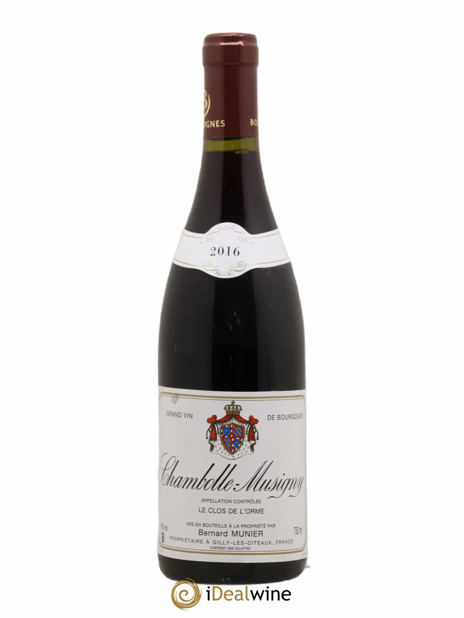 Chambolle-Musigny Clos de l'Orme Bernard Munier 2016 - Posten von 1 Flasche - 0
