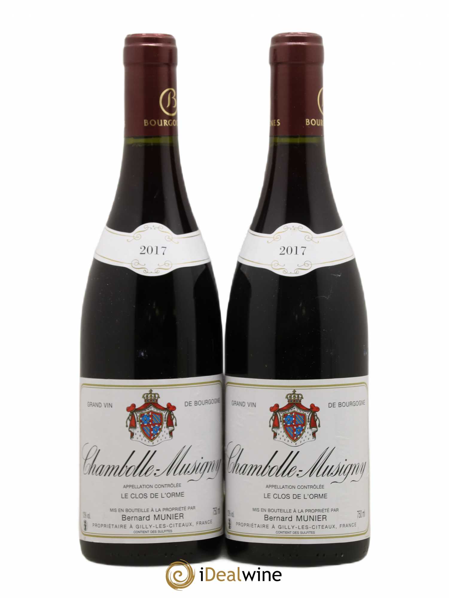Chambolle-Musigny Clos de l'Orme Bernard Munier 2017 - Posten von 2 Flaschen - 0