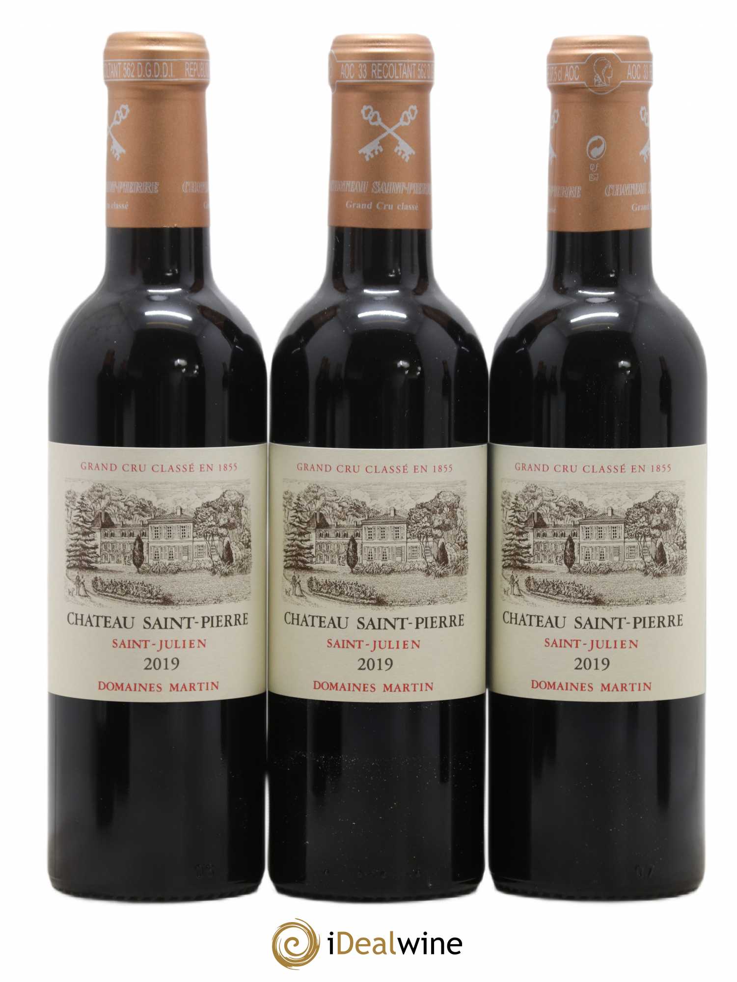 Château Saint-Pierre 4ème Grand Cru Classé 2019 - Lot de 12 demi bouteilles - 1