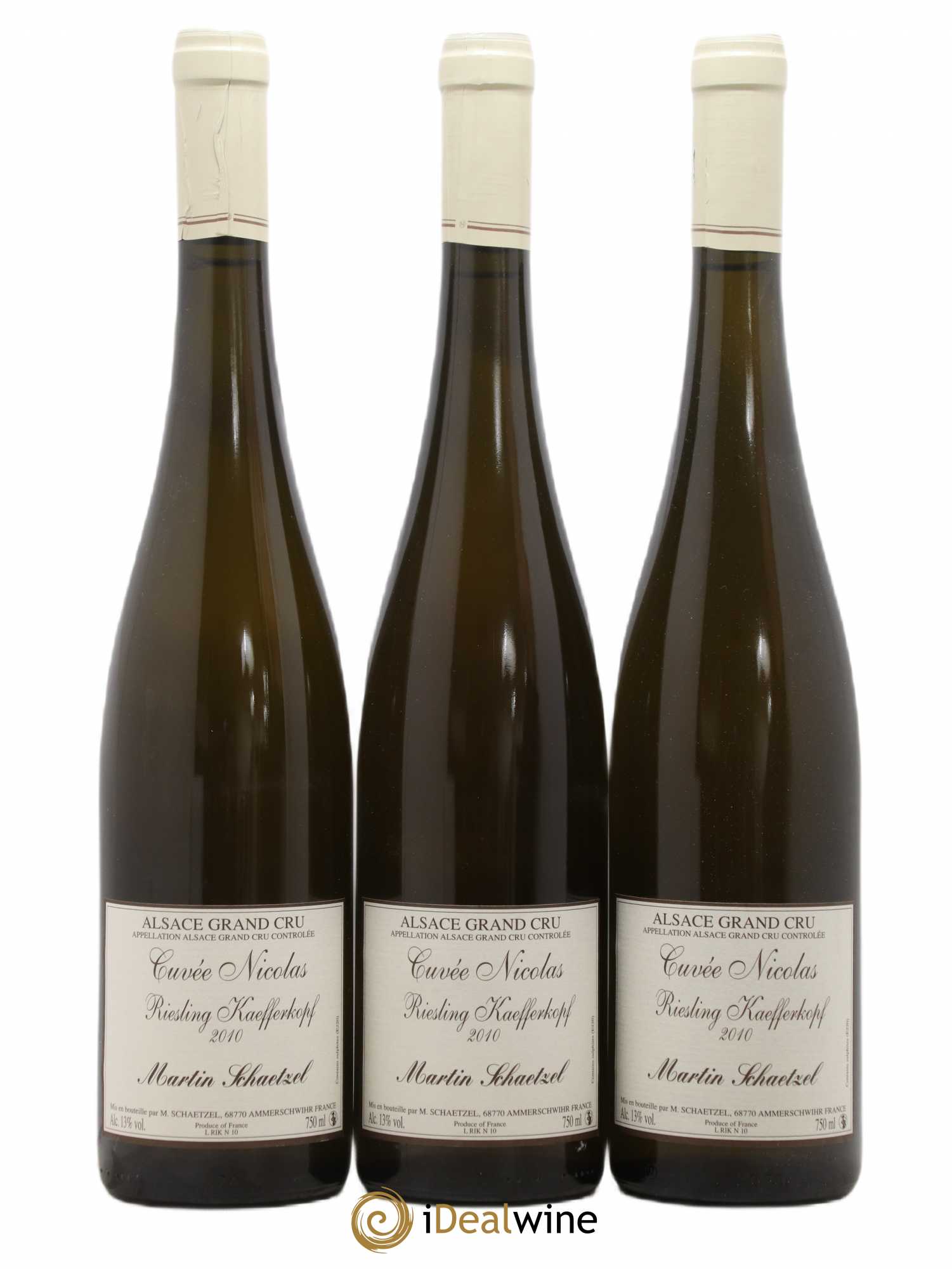 Riesling Grand Cru Kaefferkopf Cuvée Nicolas Martin Schaetzel 2010 - Posten von 3 Flaschen - 0