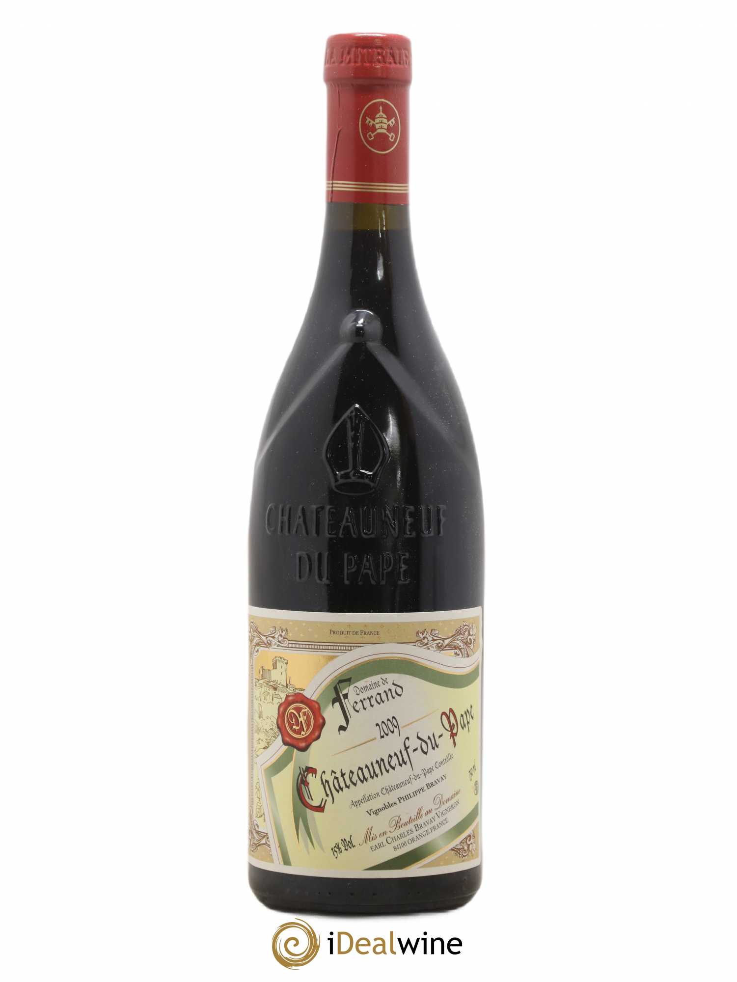Châteauneuf-du-Pape Domaine de Ferrand Domaine de Ferrand Philippe Bravay 2009 - Posten von 1 Flasche - 0