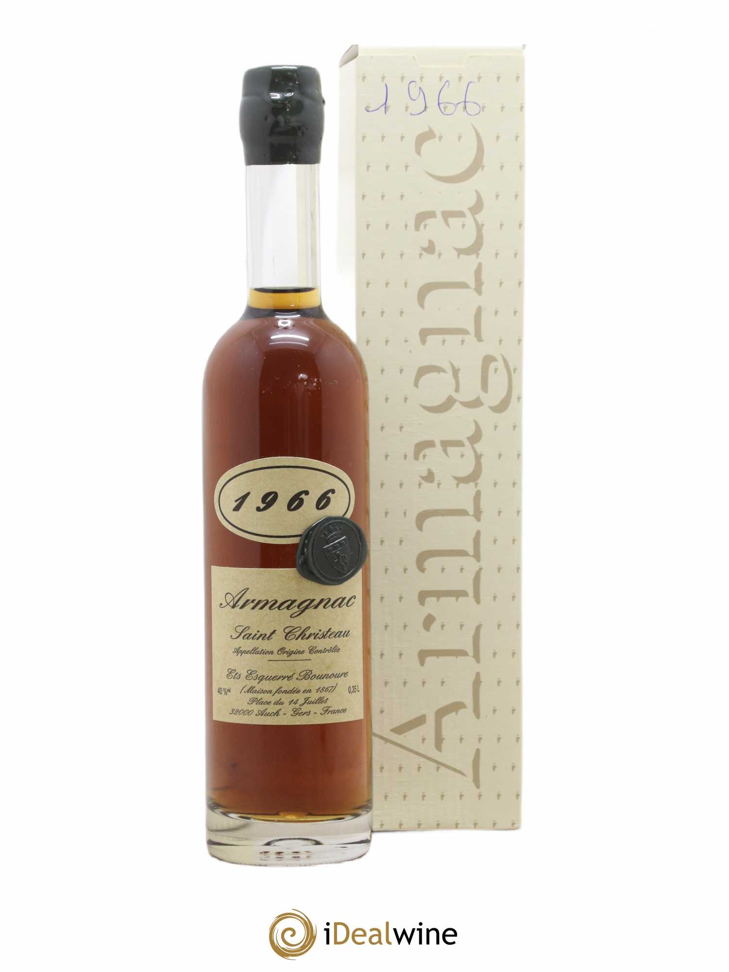 Armagnac Saint Christeau 1966 - Posten von 1 Demi-Flasche - 0