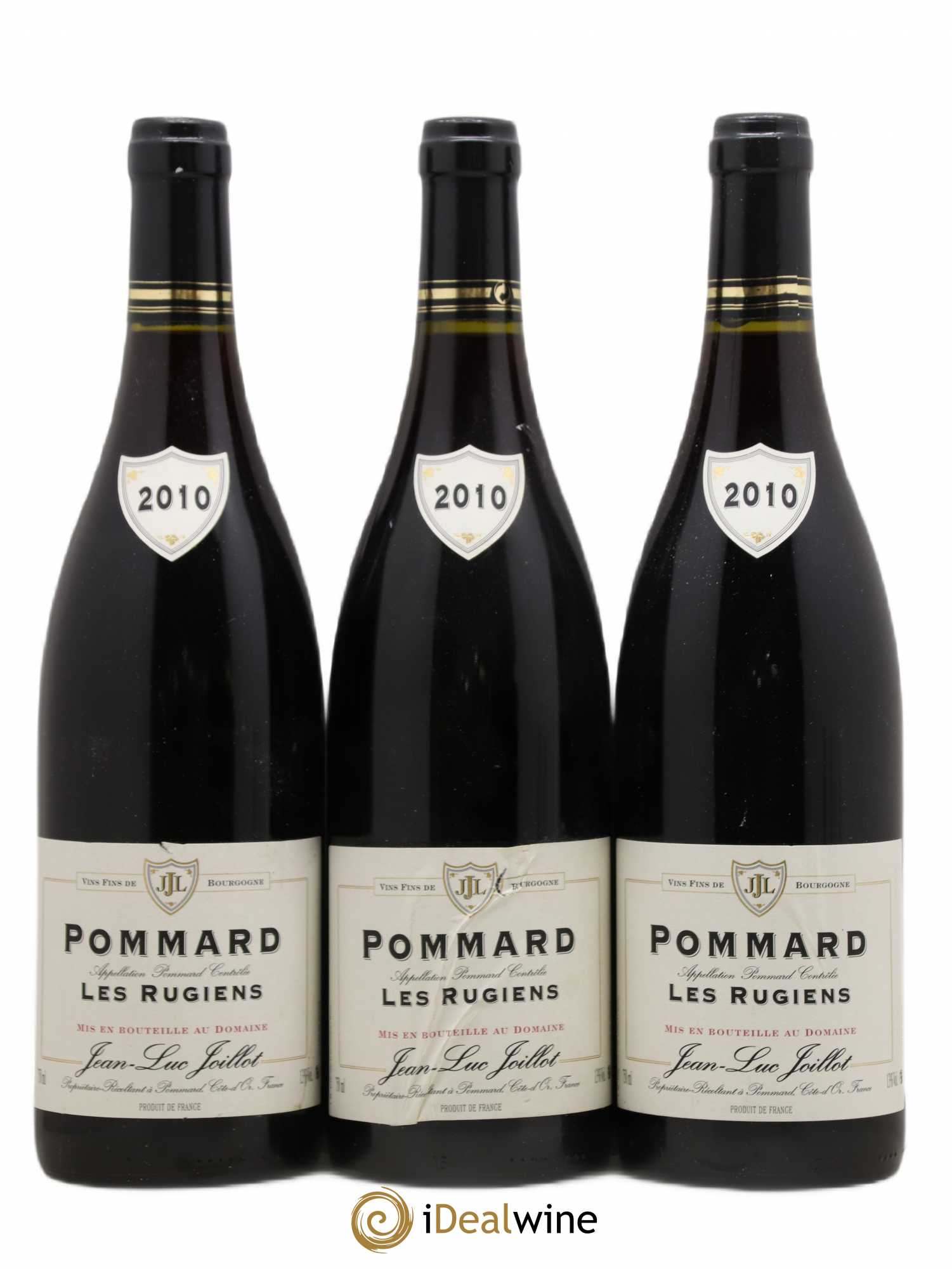 Pommard Les Rugiens Jean-Luc Joillot 2010 - Lot de 3 bouteilles - 0