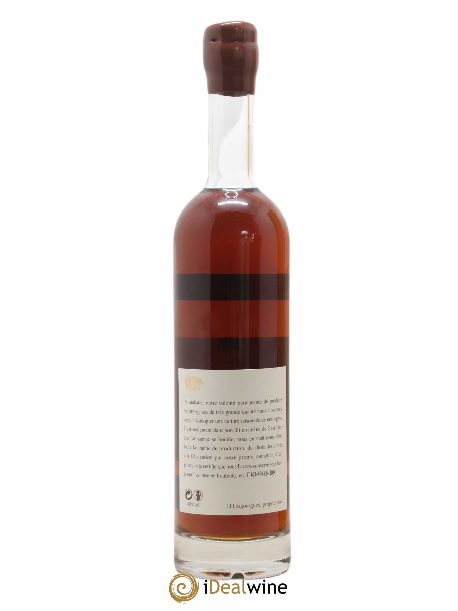 Armagnac Laubade 50cl 1953 - Lot de 1 bouteille - 2