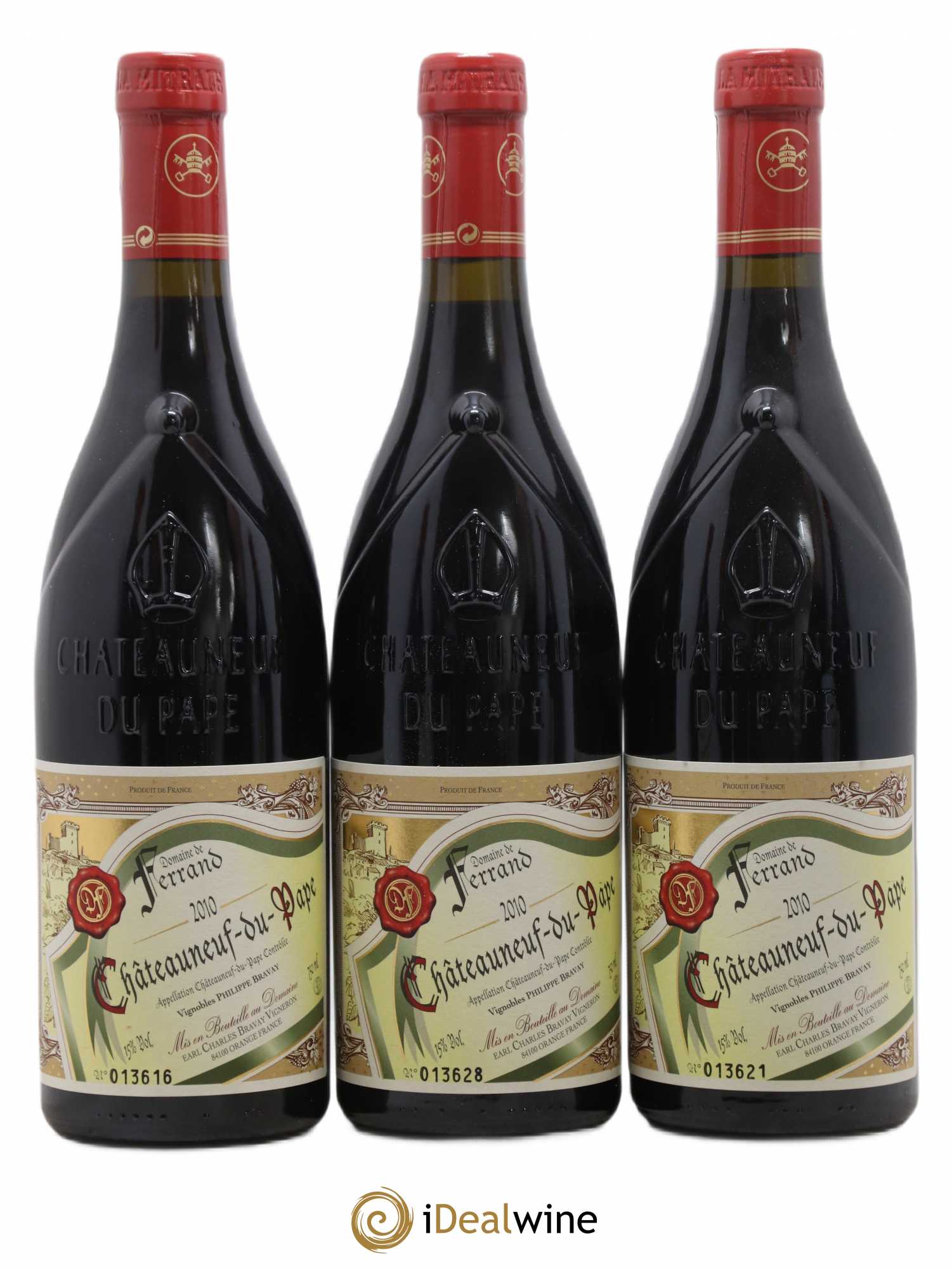 Châteauneuf-du-Pape Domaine de Ferrand Domaine de Ferrand Philippe Bravay 2010 - Lot de 6 bouteilles - 2