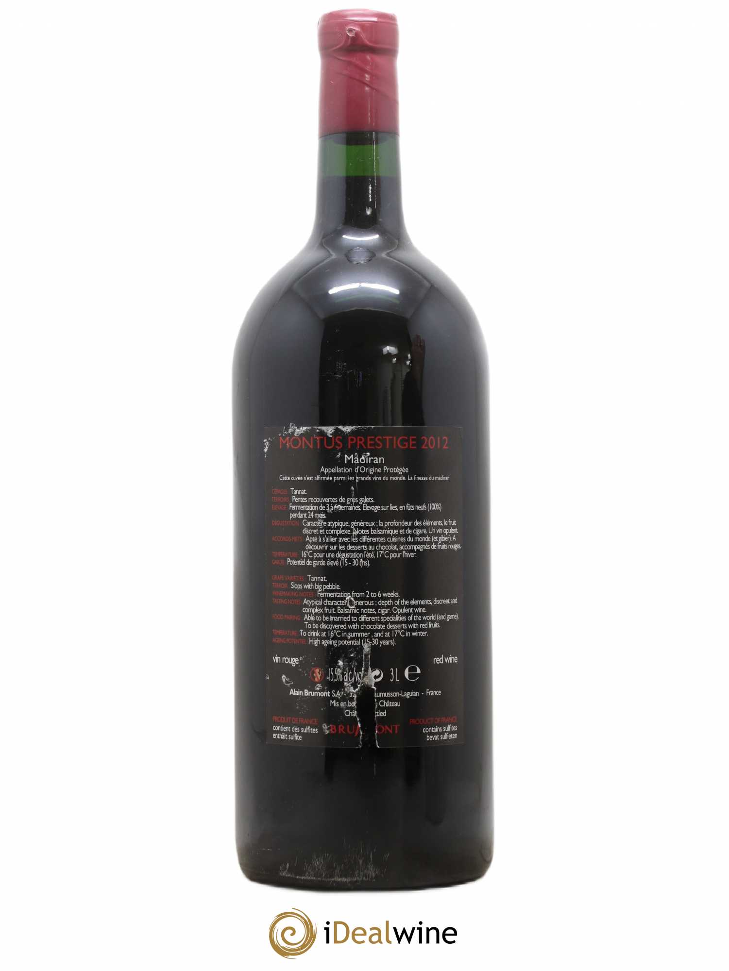 Madiran Château Montus-Prestige Alain Brumont 2012 - Lotto di 1 jéroboam - 1