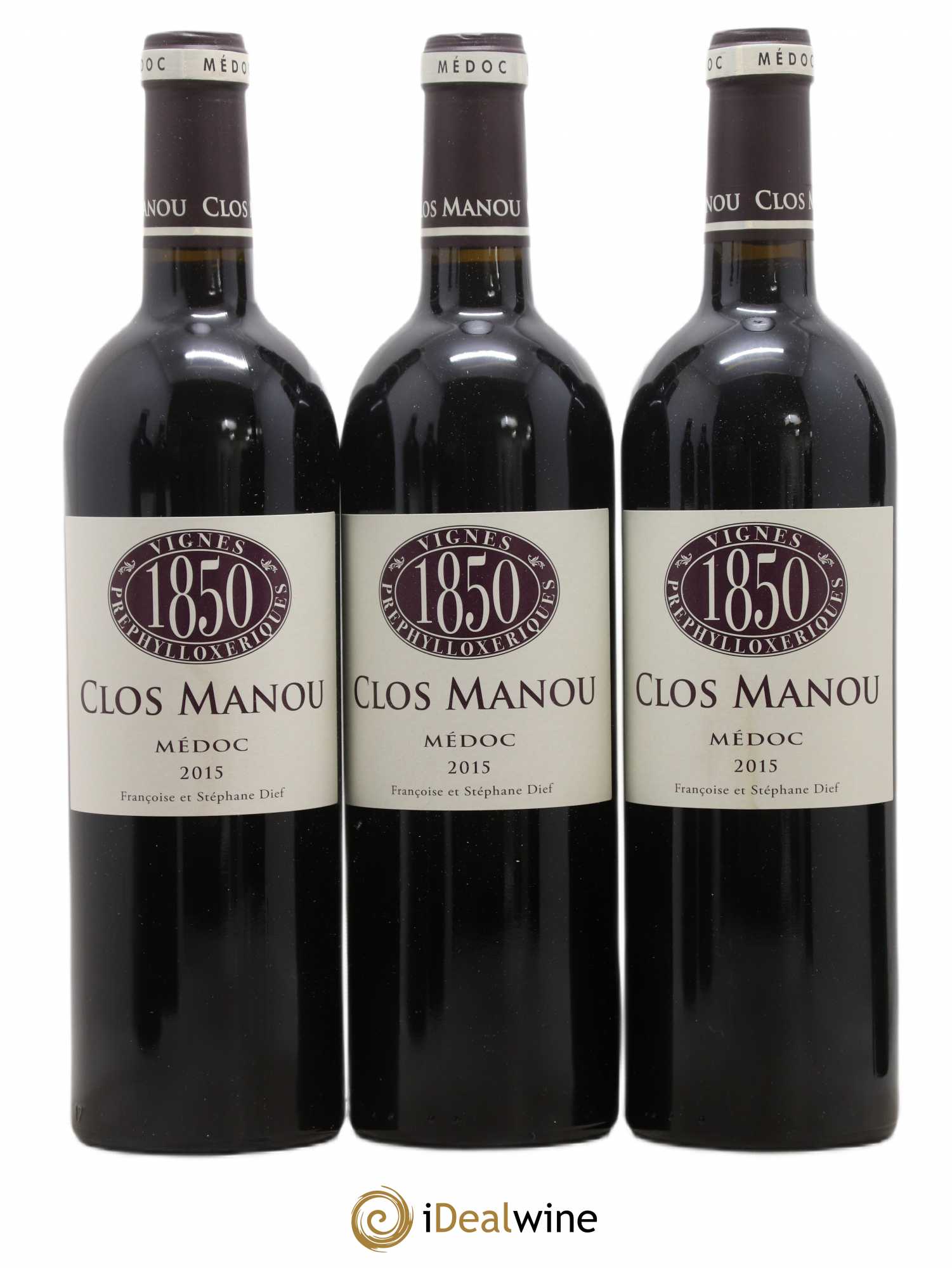 Clos Manou vignes prephylloxeriques 2015 - Posten von 6 Flaschen - 1