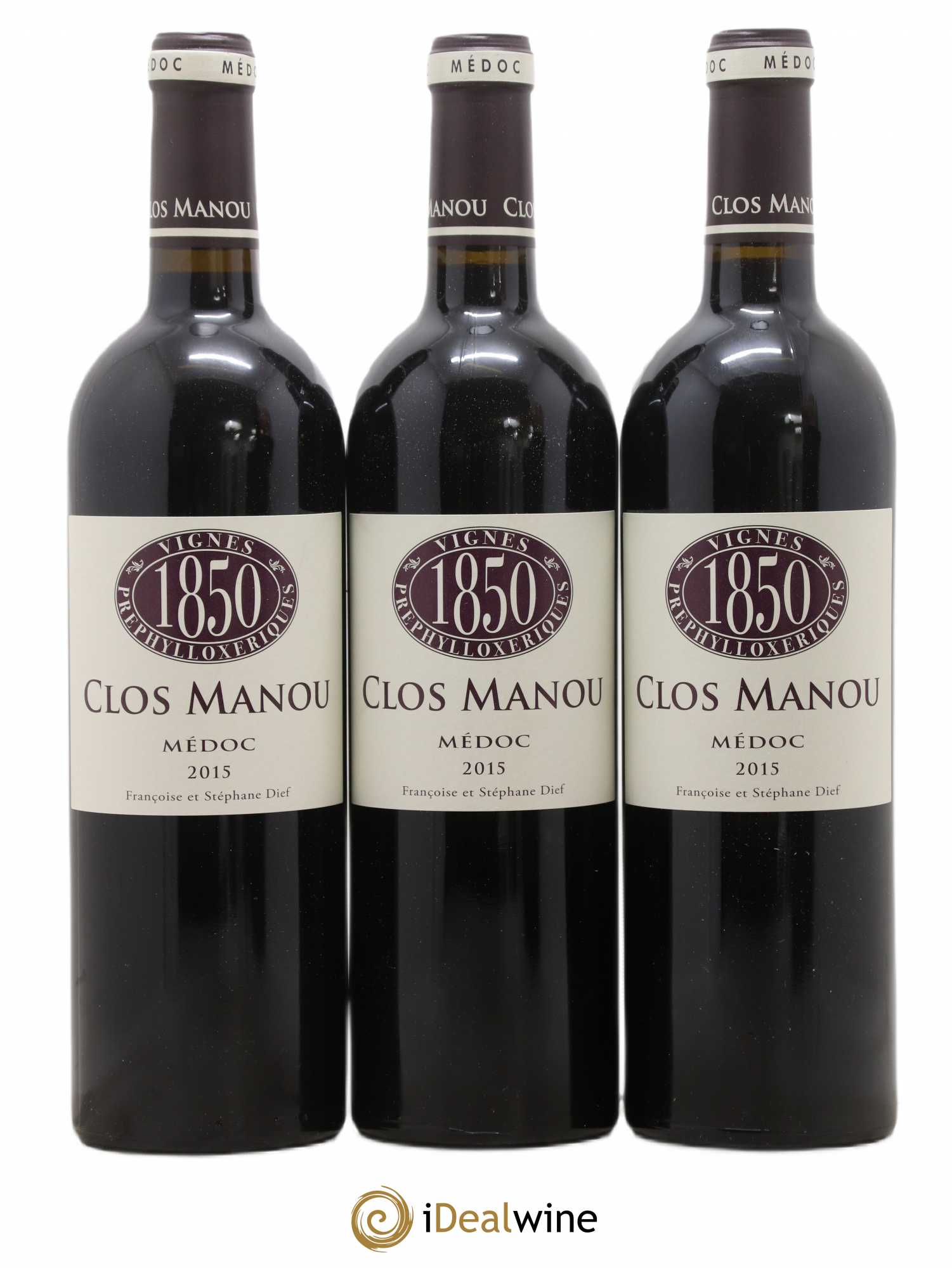 Clos Manou vignes prephylloxeriques 2015 - Posten von 6 Flaschen - 2