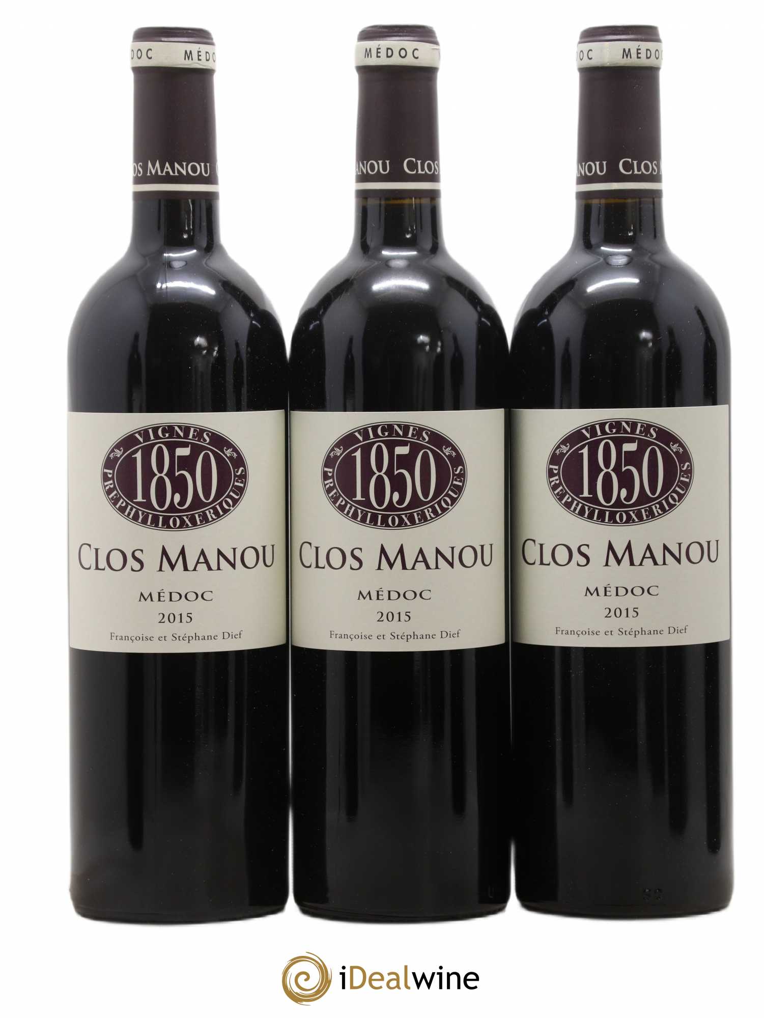 Clos Manou vignes prephylloxeriques 2015 - Posten von 6 Flaschen - 1
