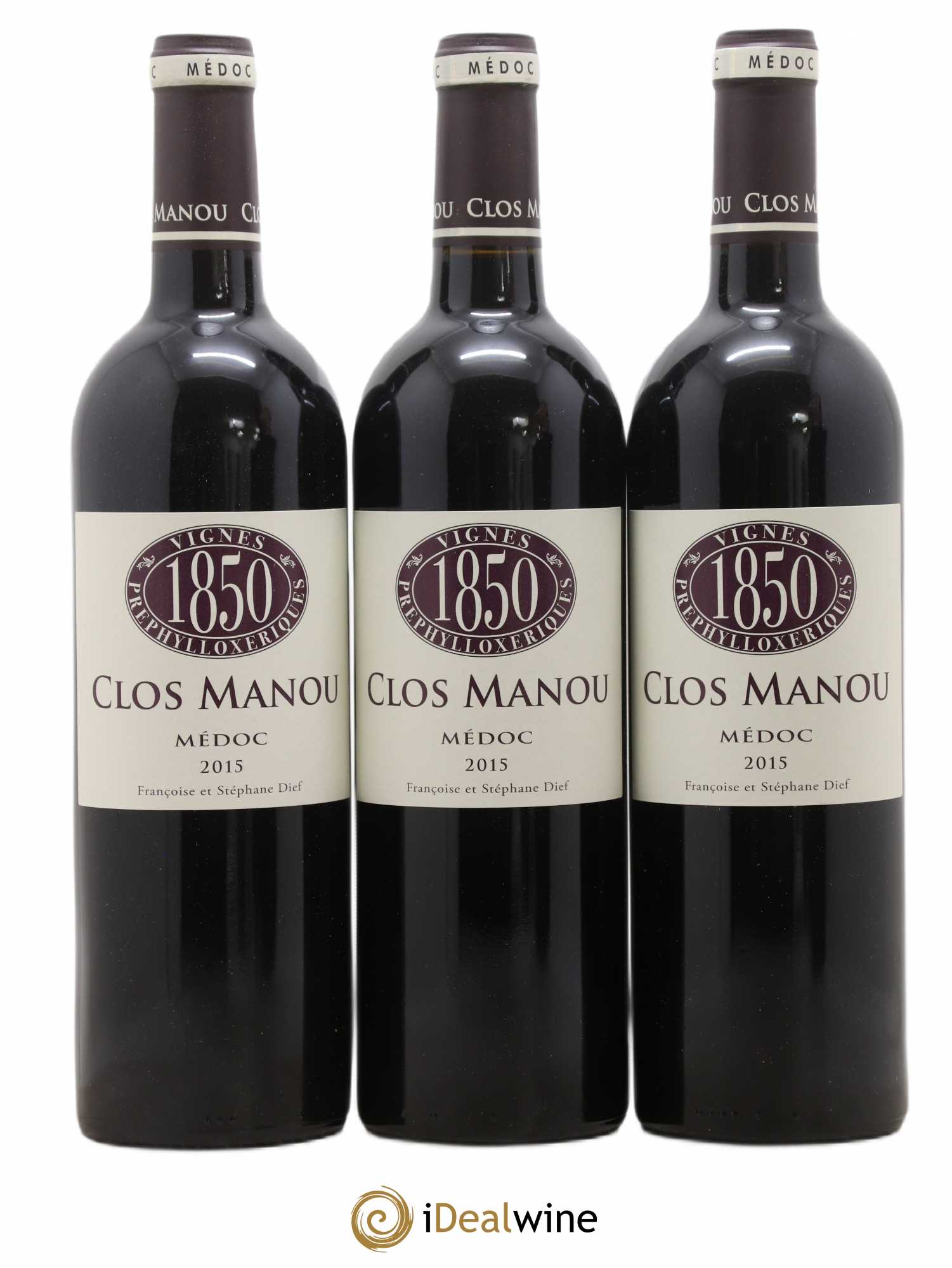 Clos Manou vignes prephylloxeriques 2015 - Posten von 6 Flaschen - 2
