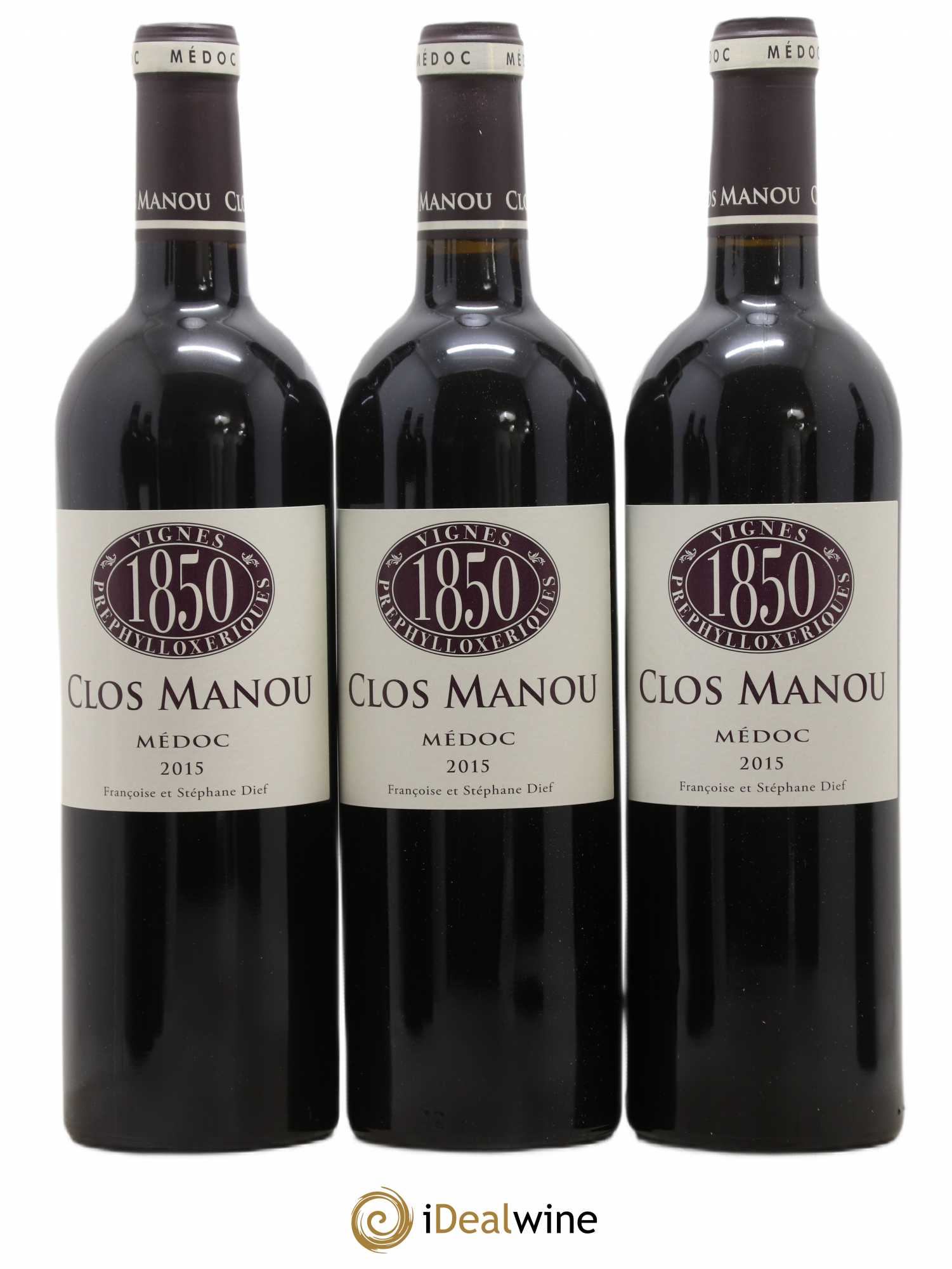 Clos Manou vignes prephylloxeriques 2015 - Posten von 6 Flaschen - 1