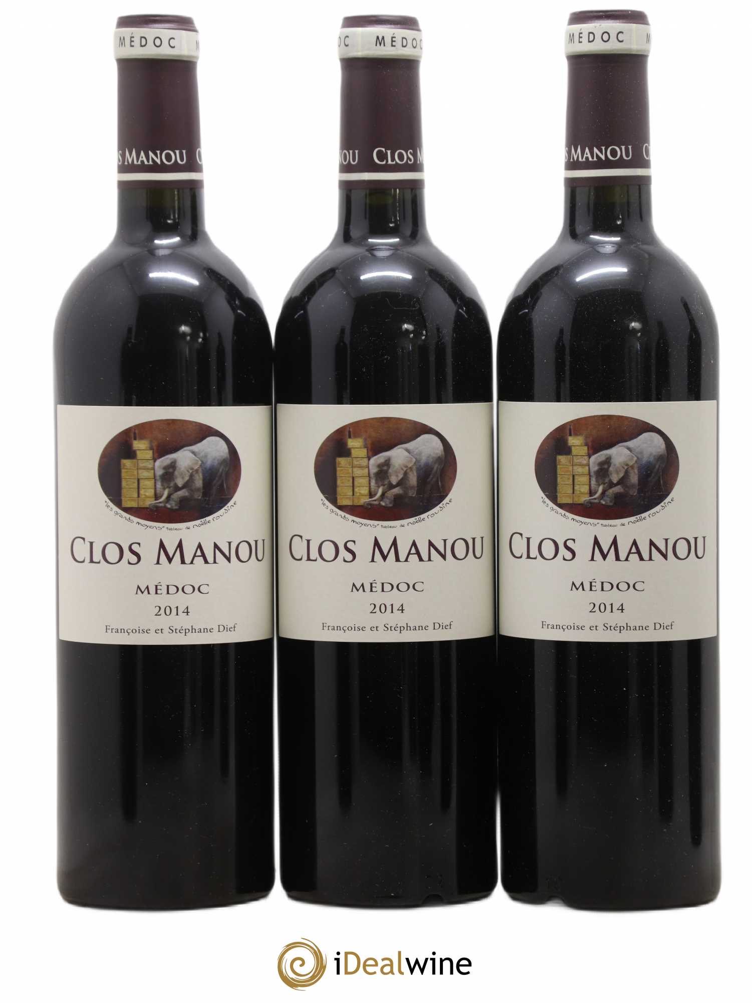 Clos Manou 2014 - Posten von 6 Flaschen - 1
