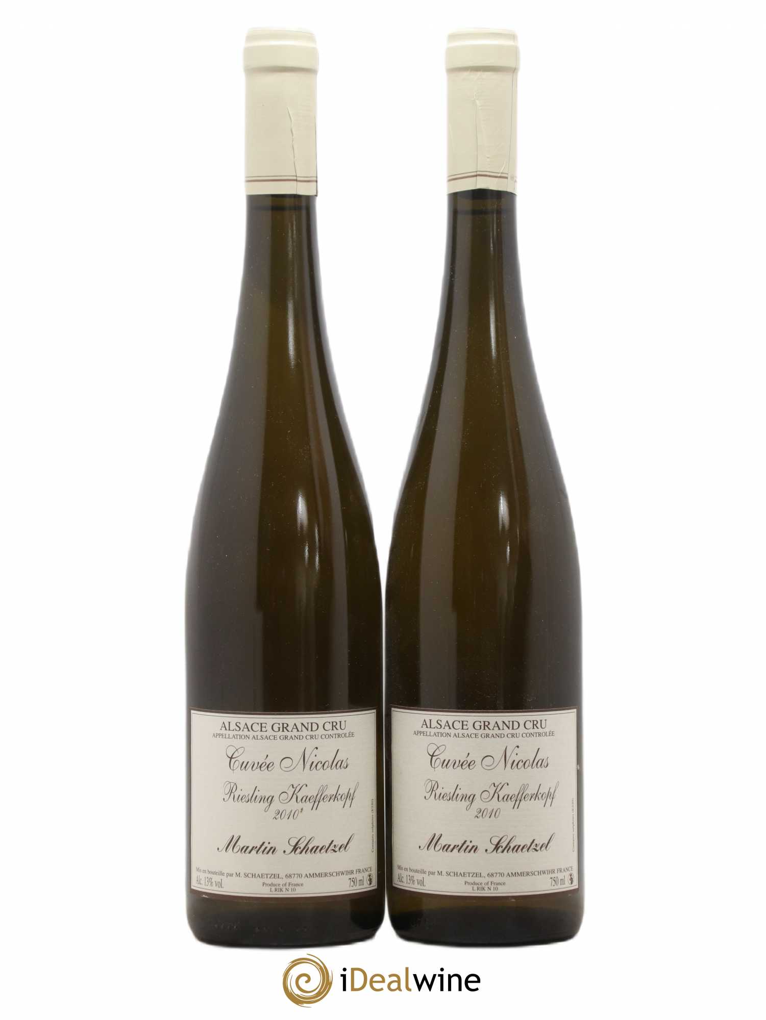 Riesling Grand Cru Kaefferkopf Cuvée Nicolas Martin Schaetzel 2010 - Lotto di 2 bottiglie - 0