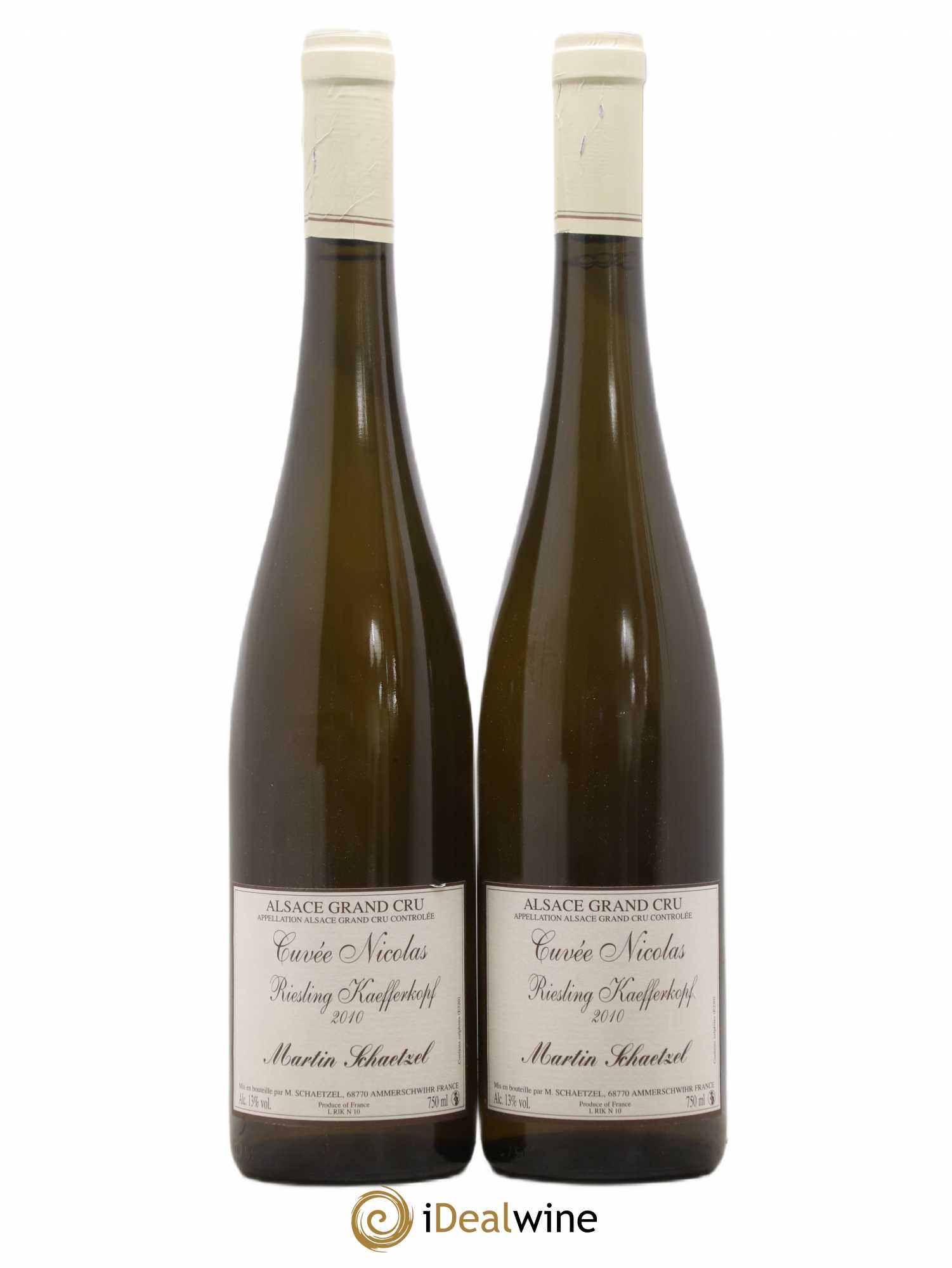 Riesling Grand Cru Kaefferkopf Cuvée Nicolas Martin Schaetzel 2010 - Lotto di 2 bottiglie - 0