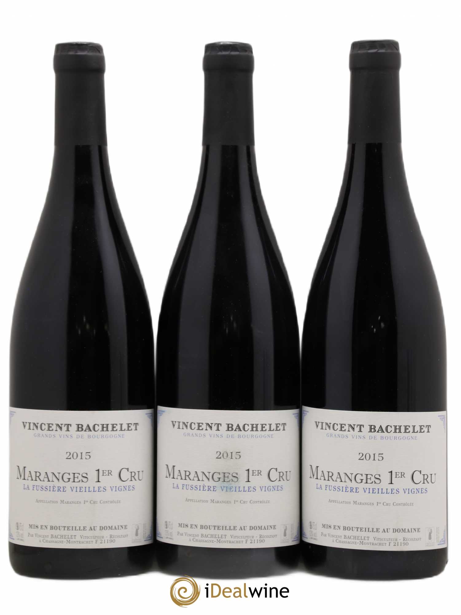 Maranges 1er Cru La Fussière Vieilles Vignes Vincent Bachelet 2015 - Posten von 3 Flaschen - 0