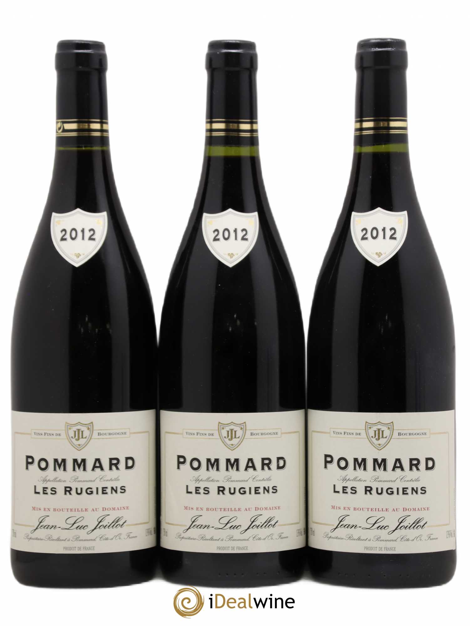Pommard Les Rugiens Jean-Luc Joillot 2012 - Lot de 3 bouteilles - 0