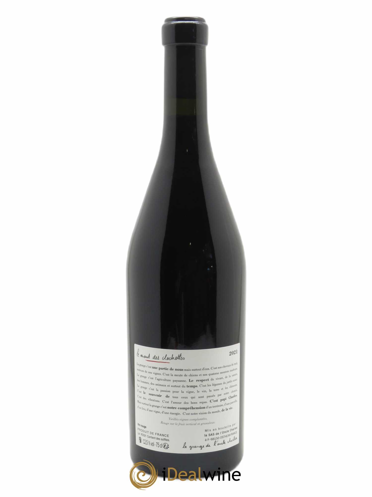 Vin de France Le Mont des Clochettes La Grange de l'Oncle Charles 2020 - Lot de 1 bouteille - 1