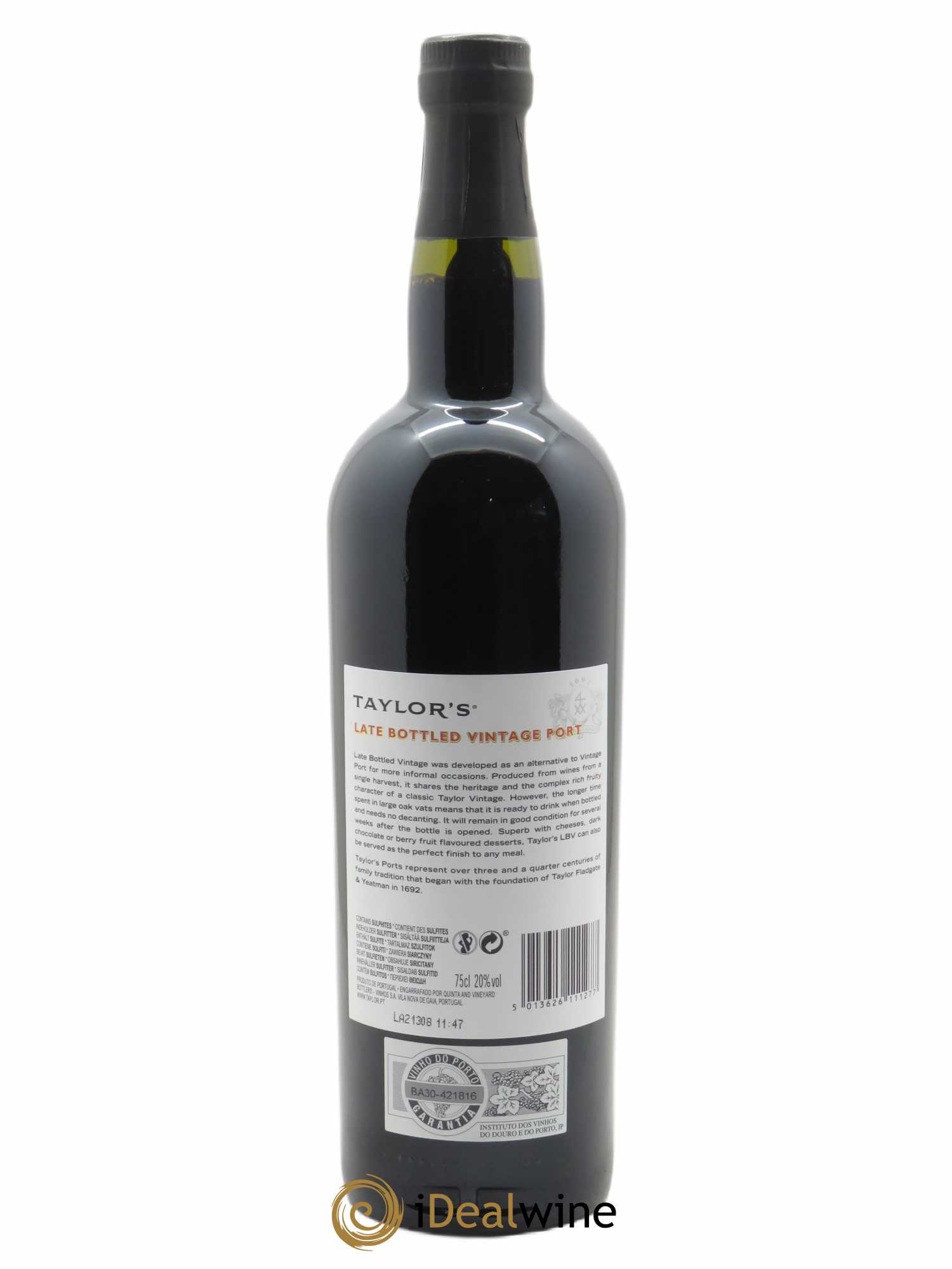 Porto Taylor's Late Bottled Vintage 2017 - Lot de 1 bouteille - 1