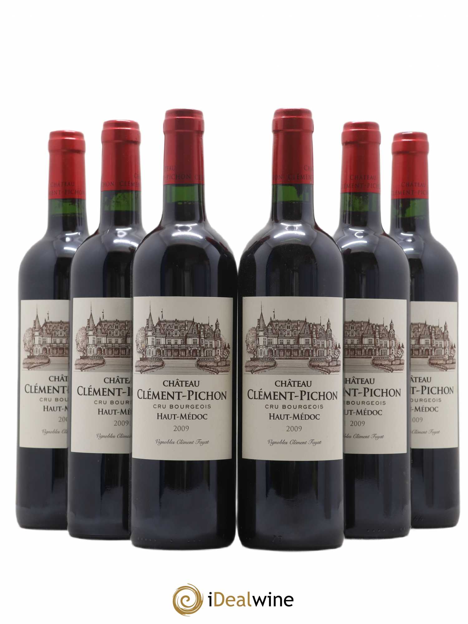 Château Clément-Pichon Cru Bourgeois 2009 - Lot de 6 bouteilles - 0