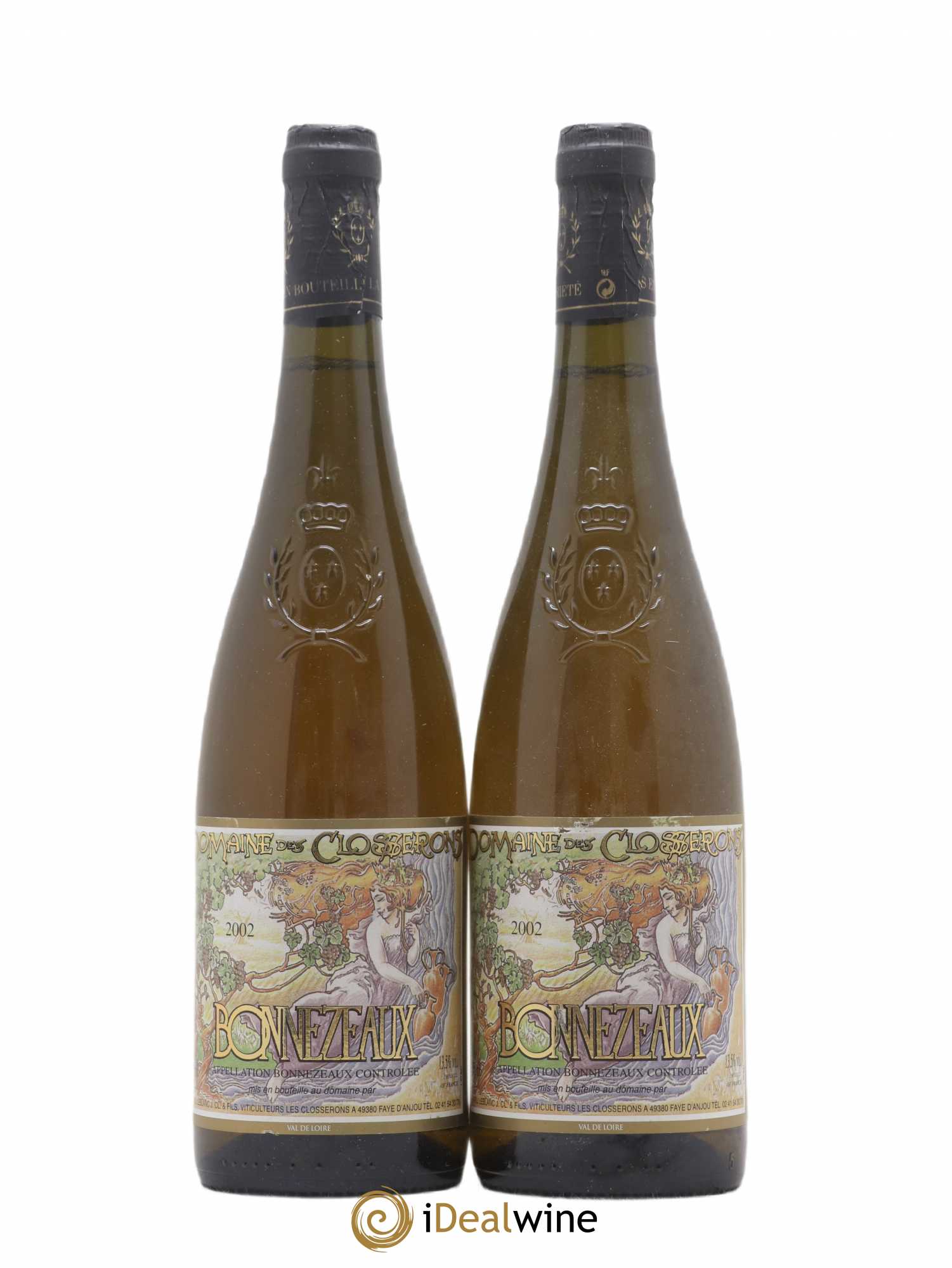 Bonnezeaux Domaine Des Clos Serons (sans prix de réserve) 2002 - Lotto di 2 bottiglie - 0