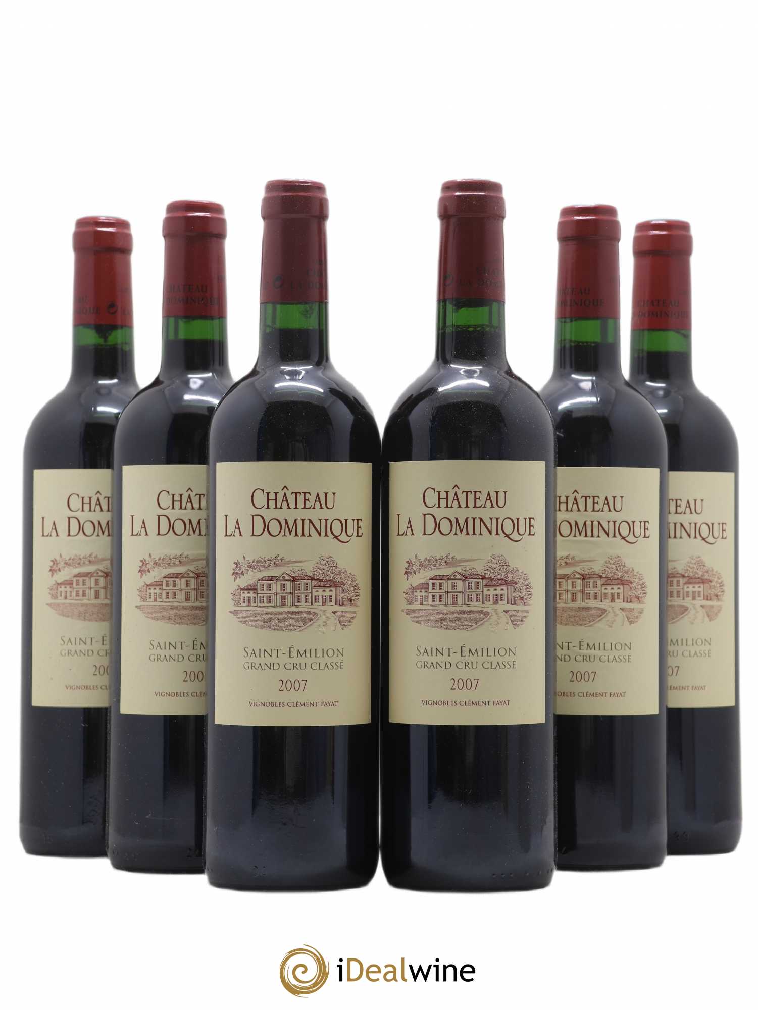 Château la Dominique Grand Cru Classé 2007 - Lot de 6 bouteilles - 0