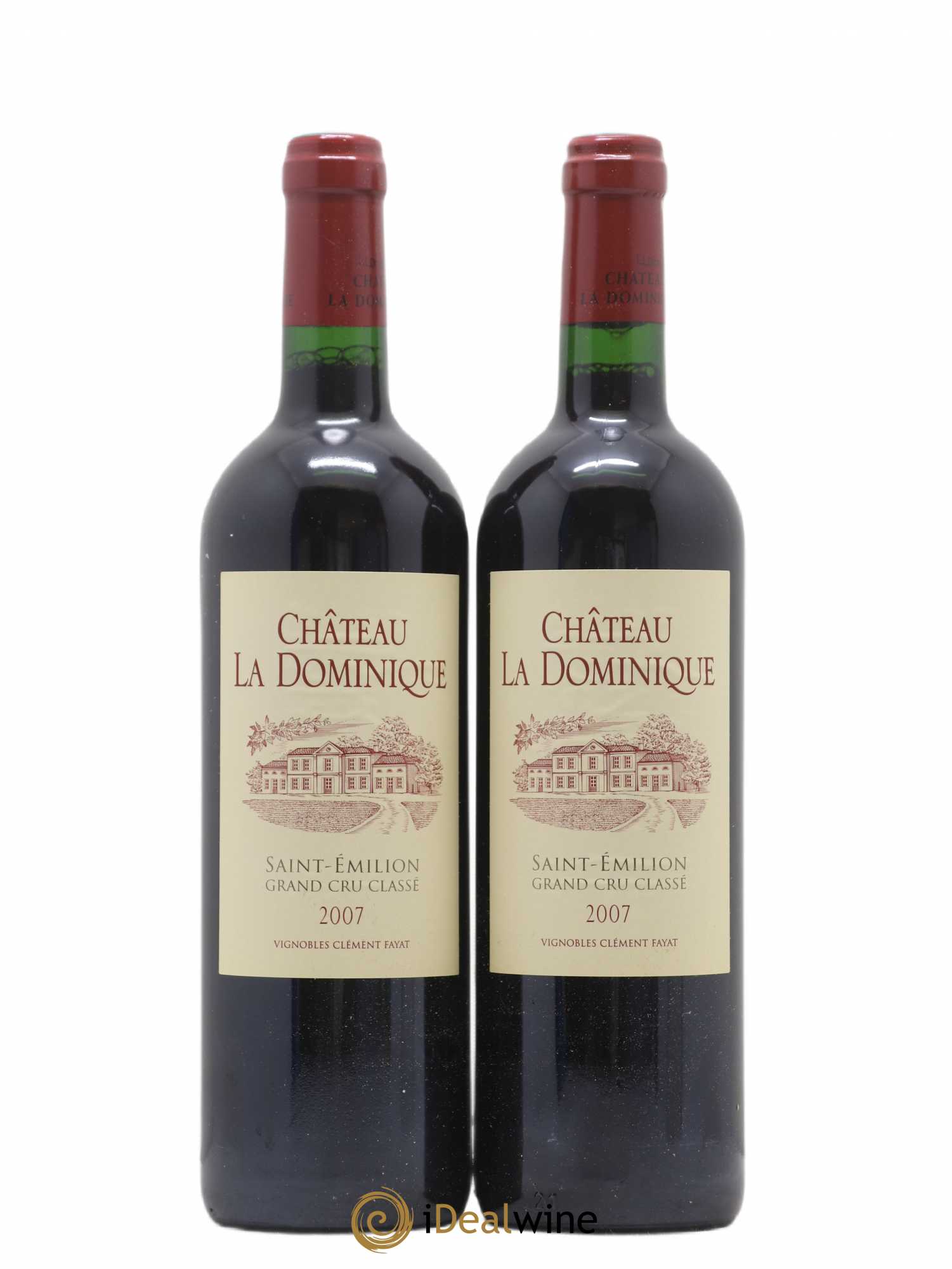 Château la Dominique Grand Cru Classé 2007 - Lot de 2 bouteilles - 0