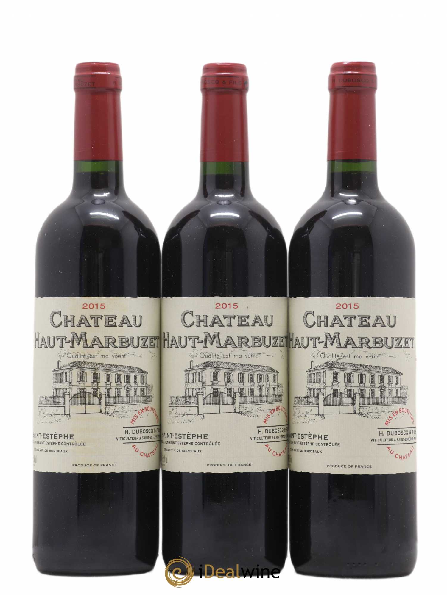 Château Haut Marbuzet 2015 - Lot de 3 bouteilles - 0