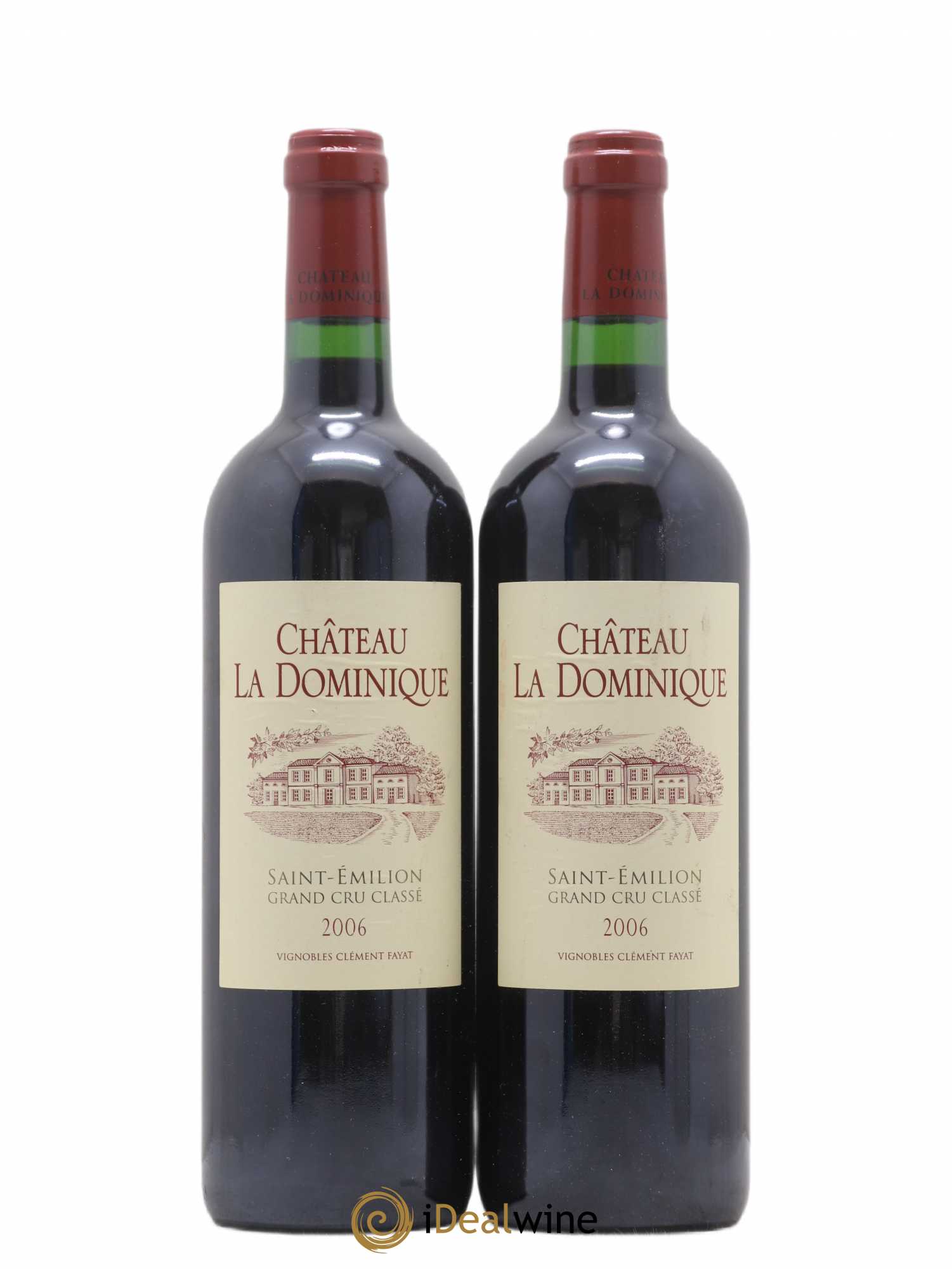 Château la Dominique Grand Cru Classé 2006 - Lot de 2 bouteilles - 0