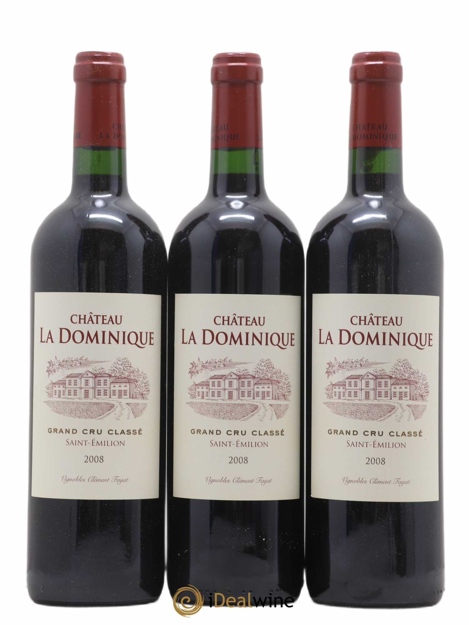 Château la Dominique Grand Cru Classé 2008 - Lot de 12 bouteilles - 1