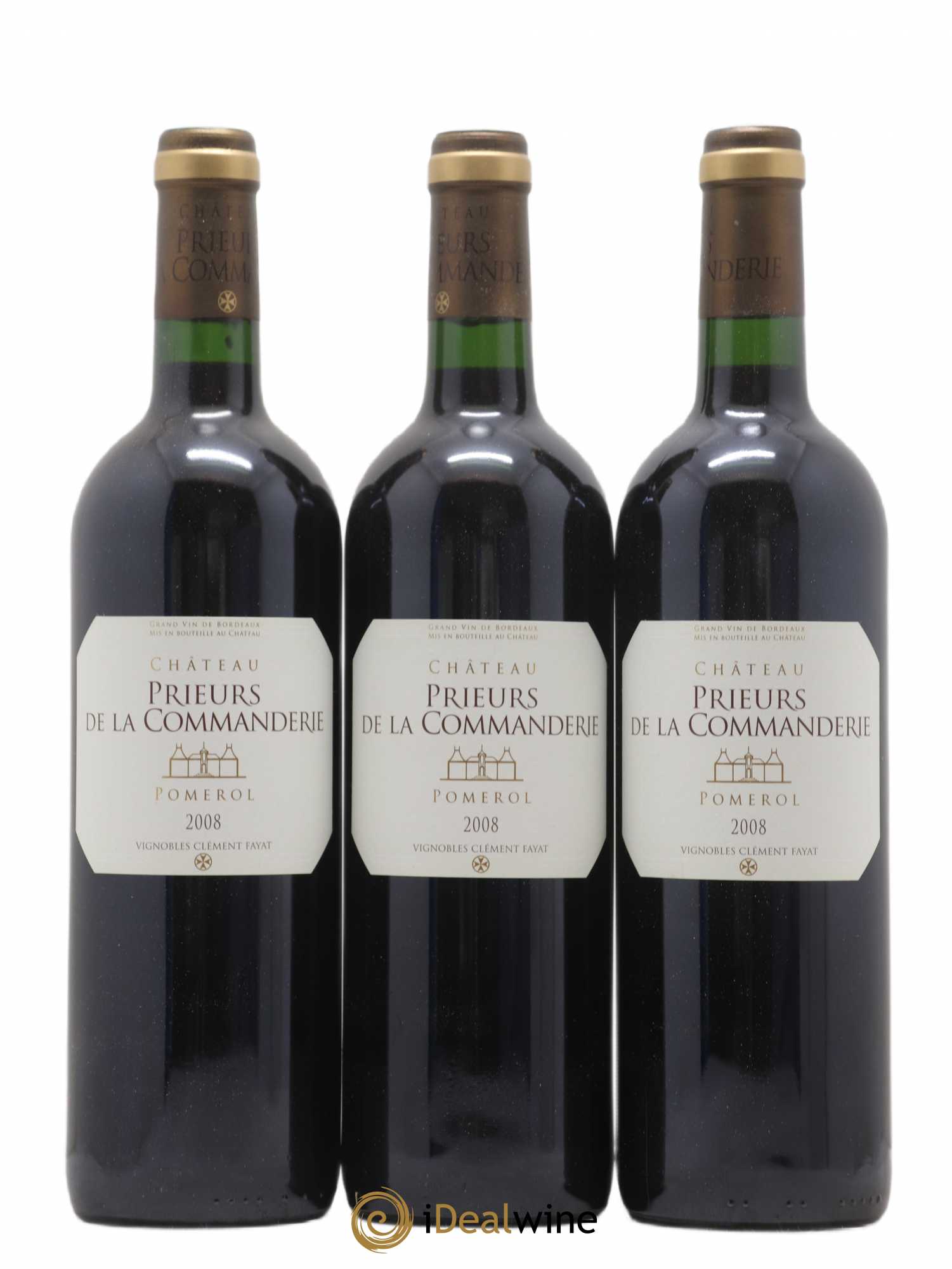 Pomerol Prieurs de la Commanderie 2008 - Lot de 12 bouteilles - 1