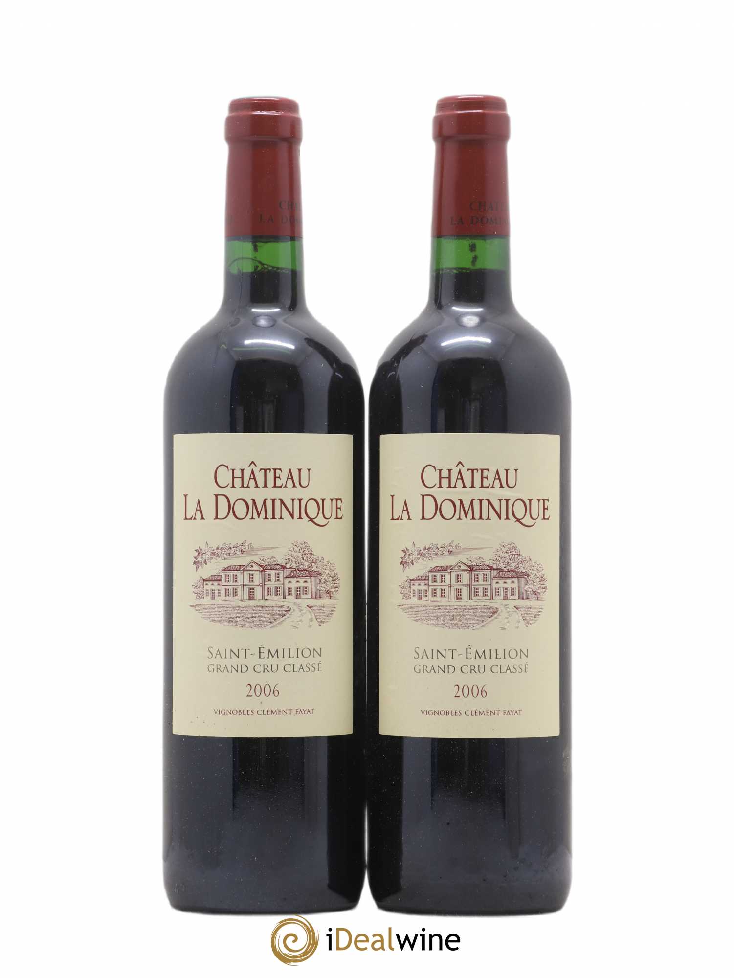 Château la Dominique Grand Cru Classé 2006 - Lot de 2 bouteilles - 0