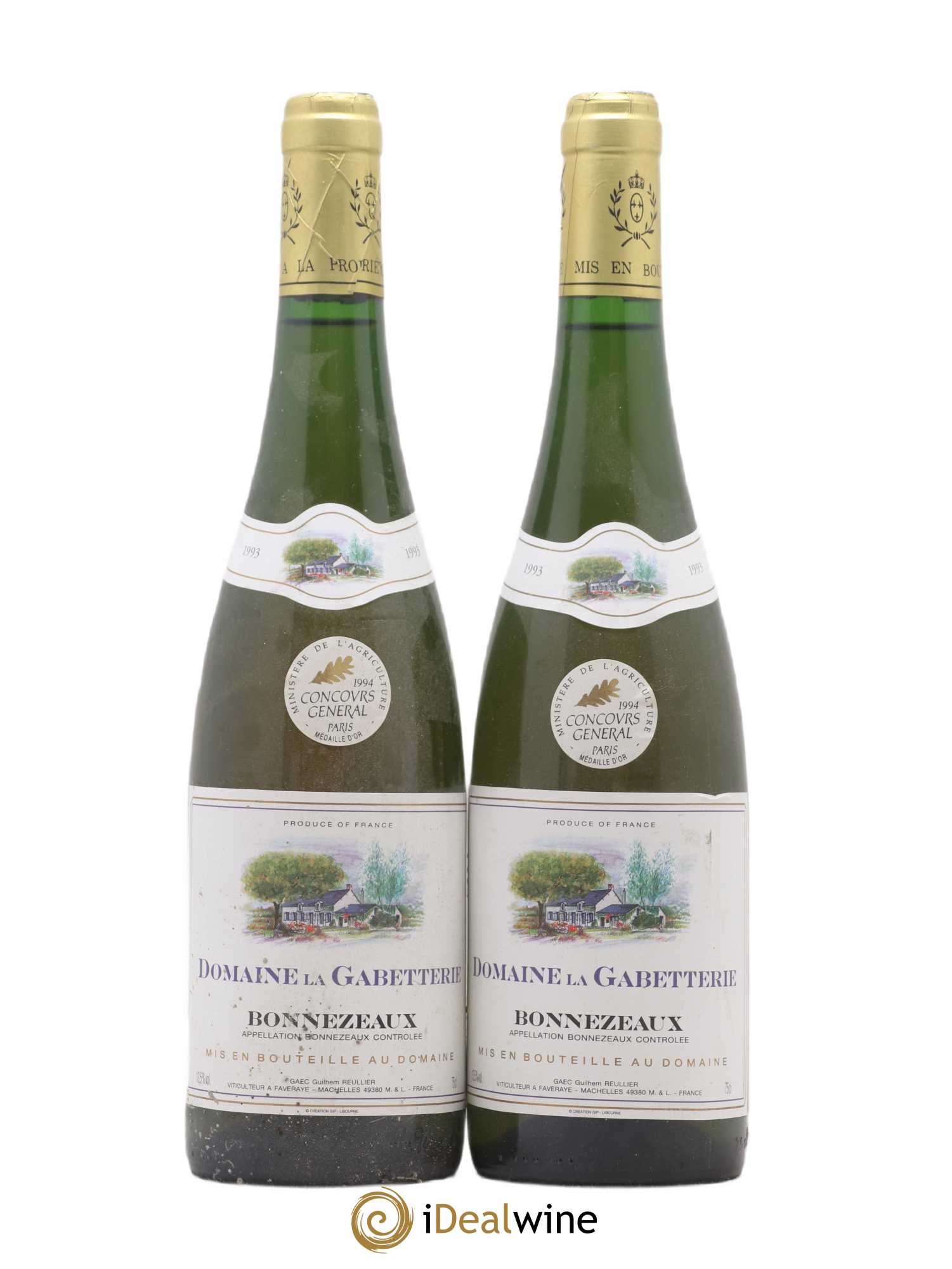 Bonnezeaux Domaine De La Gabetterie (sans prix de réserve) 1993 - Lotto di 2 bottiglie - 0