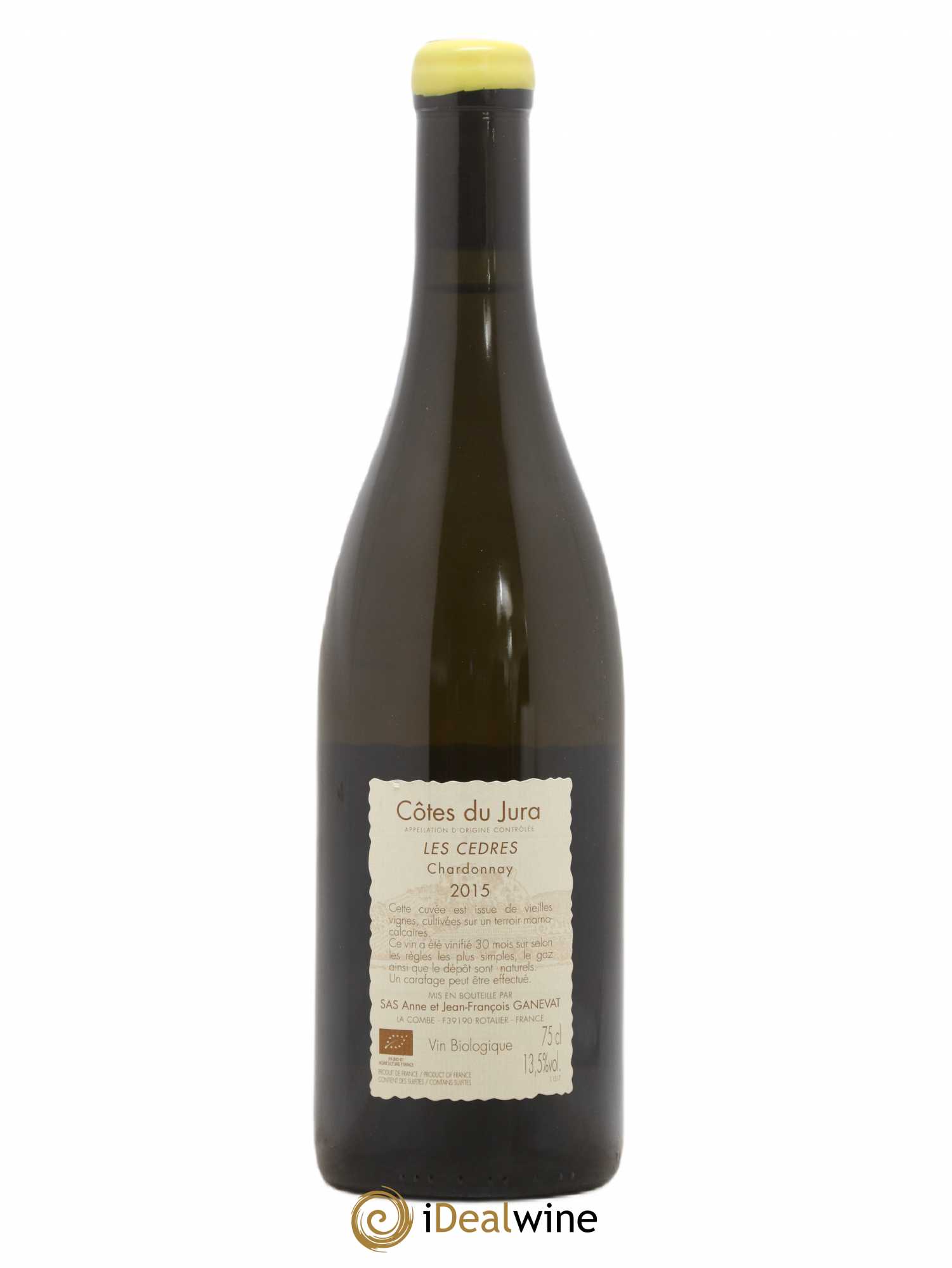 Vin de France (anciennement Côtes du Jura) Les Cèdres Anne et Jean François Ganevat 2015 - Lot de 1 bouteille - 1