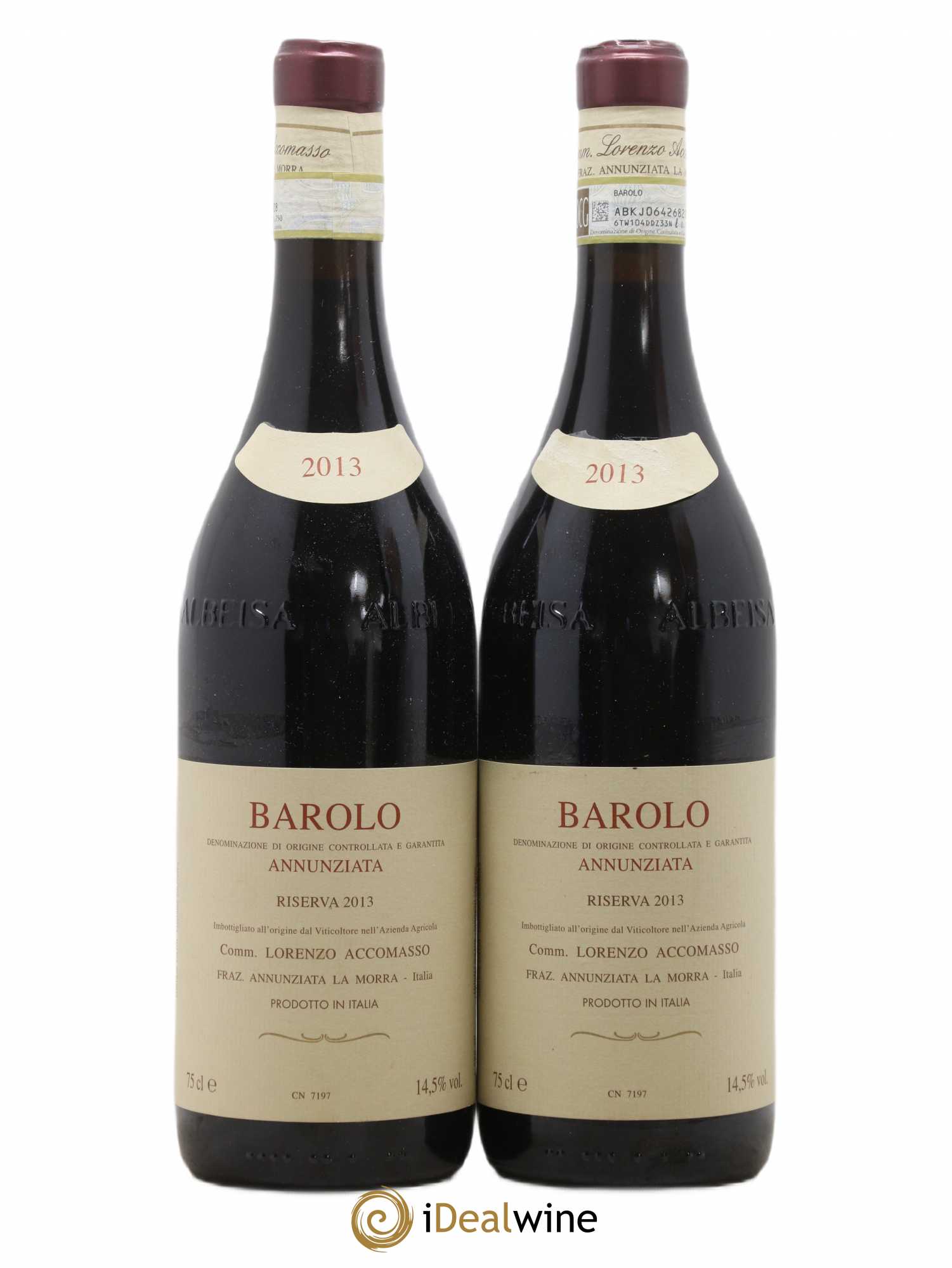 Barolo DOCG Annunziata Riserva Lorenzo Accomasso 2013 - Lot de 2 bouteilles - 0