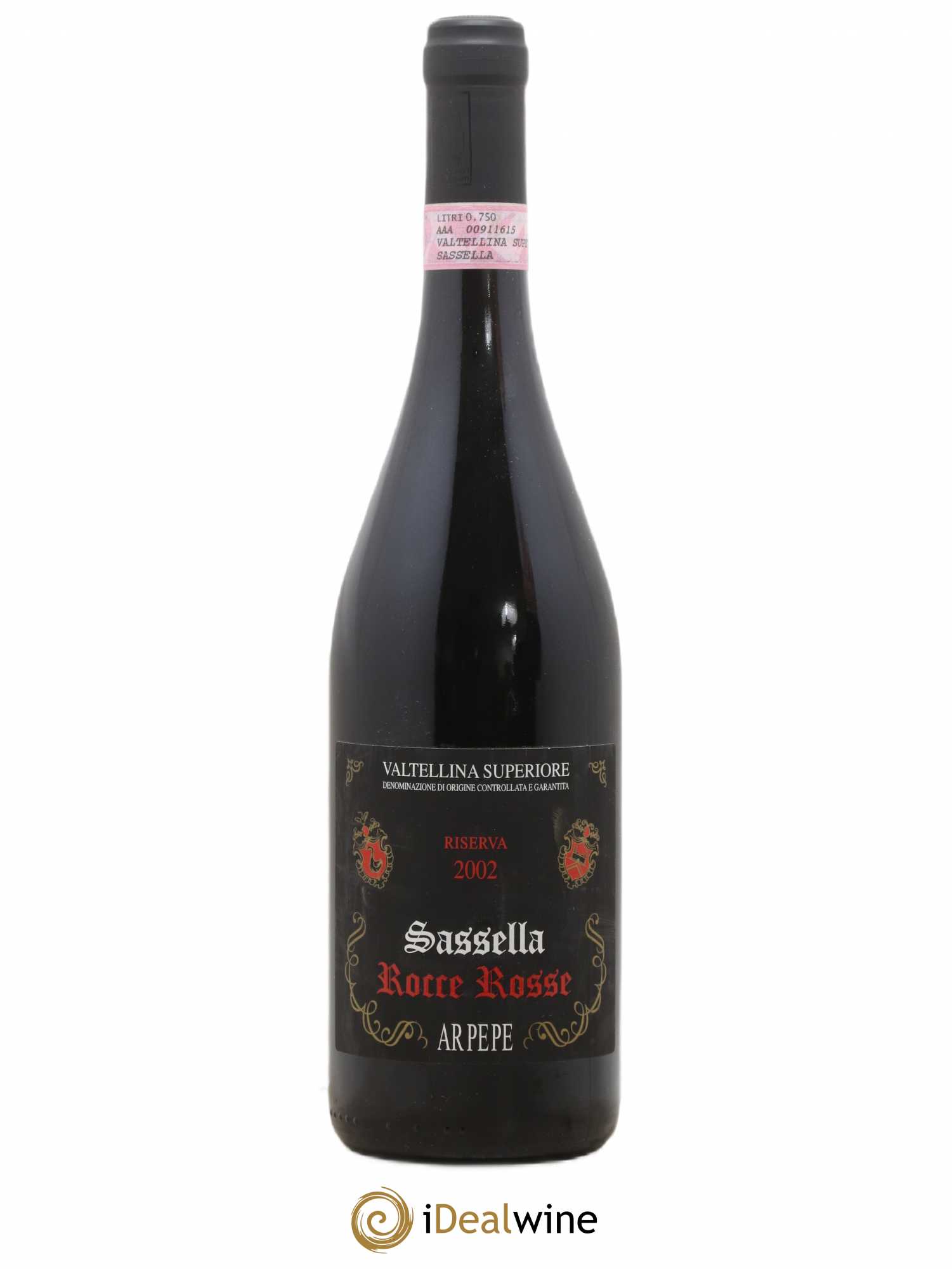 Italie Valtellina Superiore Riserva Rocce Rosse Arpepe 2002 - Lot de 1 bouteille - 0