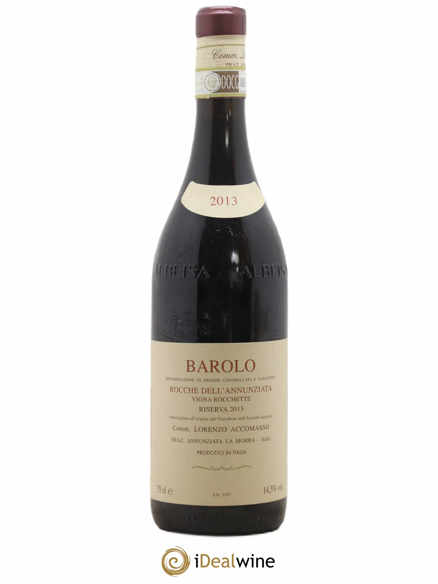 Barolo DOCG Rocche dell'Annunziata Vigna Rocchette Riserva Lorenzo Accomasso 2013 - Posten von 1 Flasche - 0