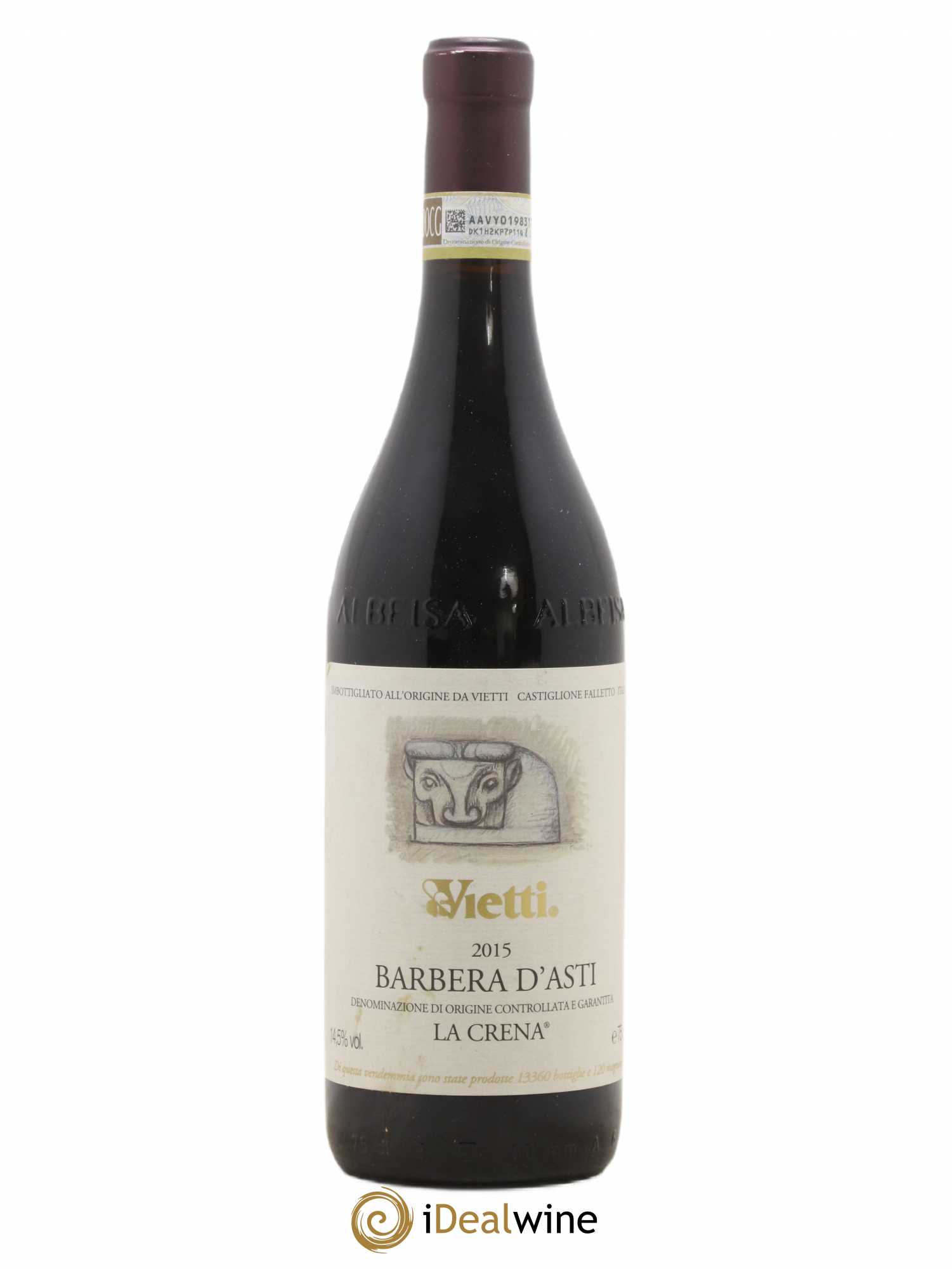 Italie Barbera d'Asti La Crena Vietti 2015 - Lot de 1 bouteille - 0