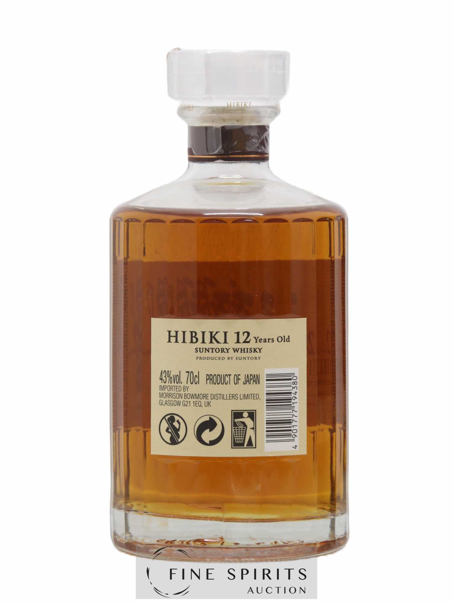 Hibiki 12 years Of. Suntory (70cl.) - Posten von 1 Flasche - 2