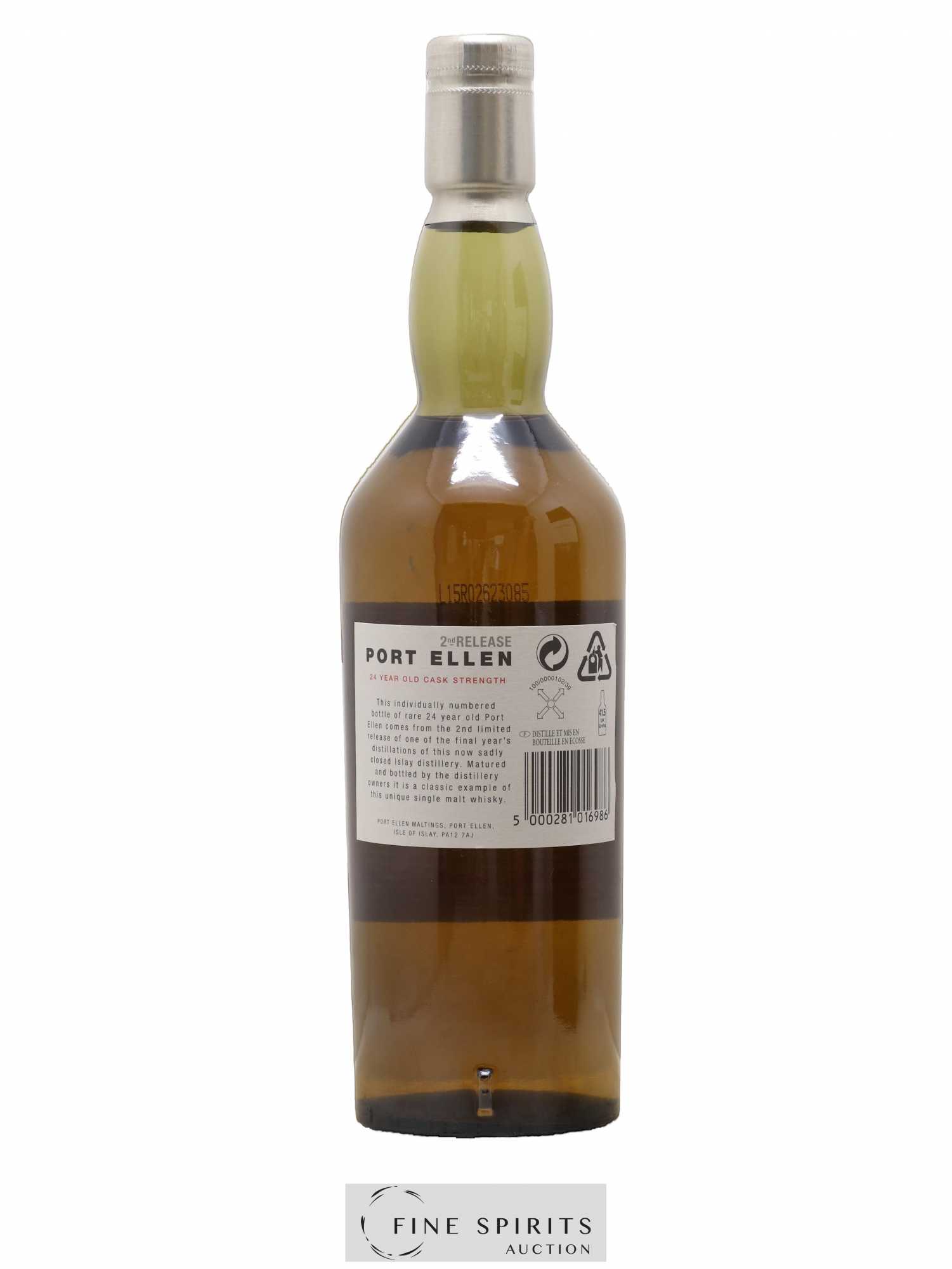 Port Ellen 24 years 1978 Of. 2nd Release Natural Cask Strength - One of 12000 - bottled in 2002 Limited Edition - Lot de 1 bouteille - 2