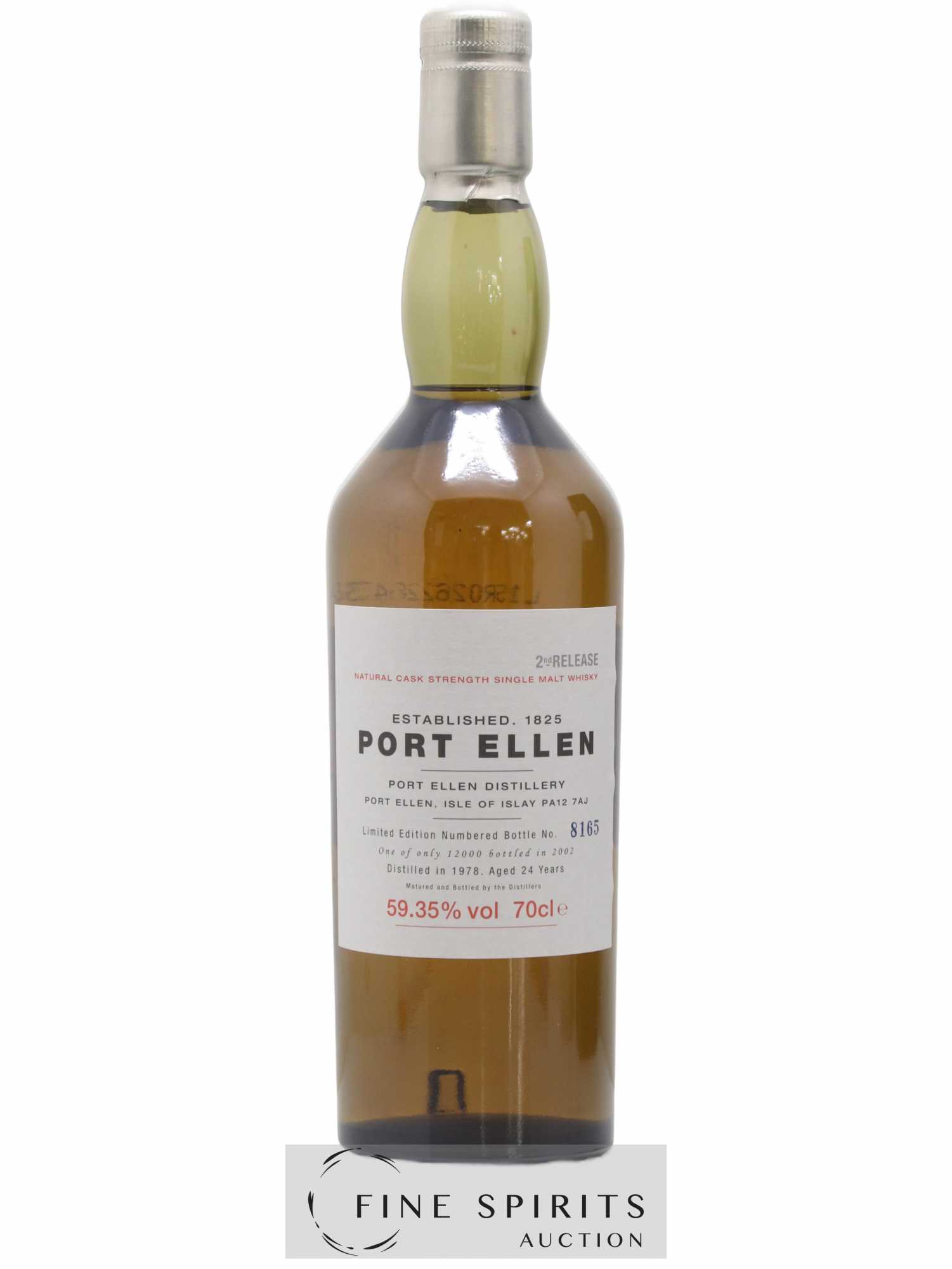 Port Ellen 24 years 1978 Of. 2nd Release Natural Cask Strength - One of 12000 - bottled in 2002 Limited Edition - Lot de 1 bouteille - 1