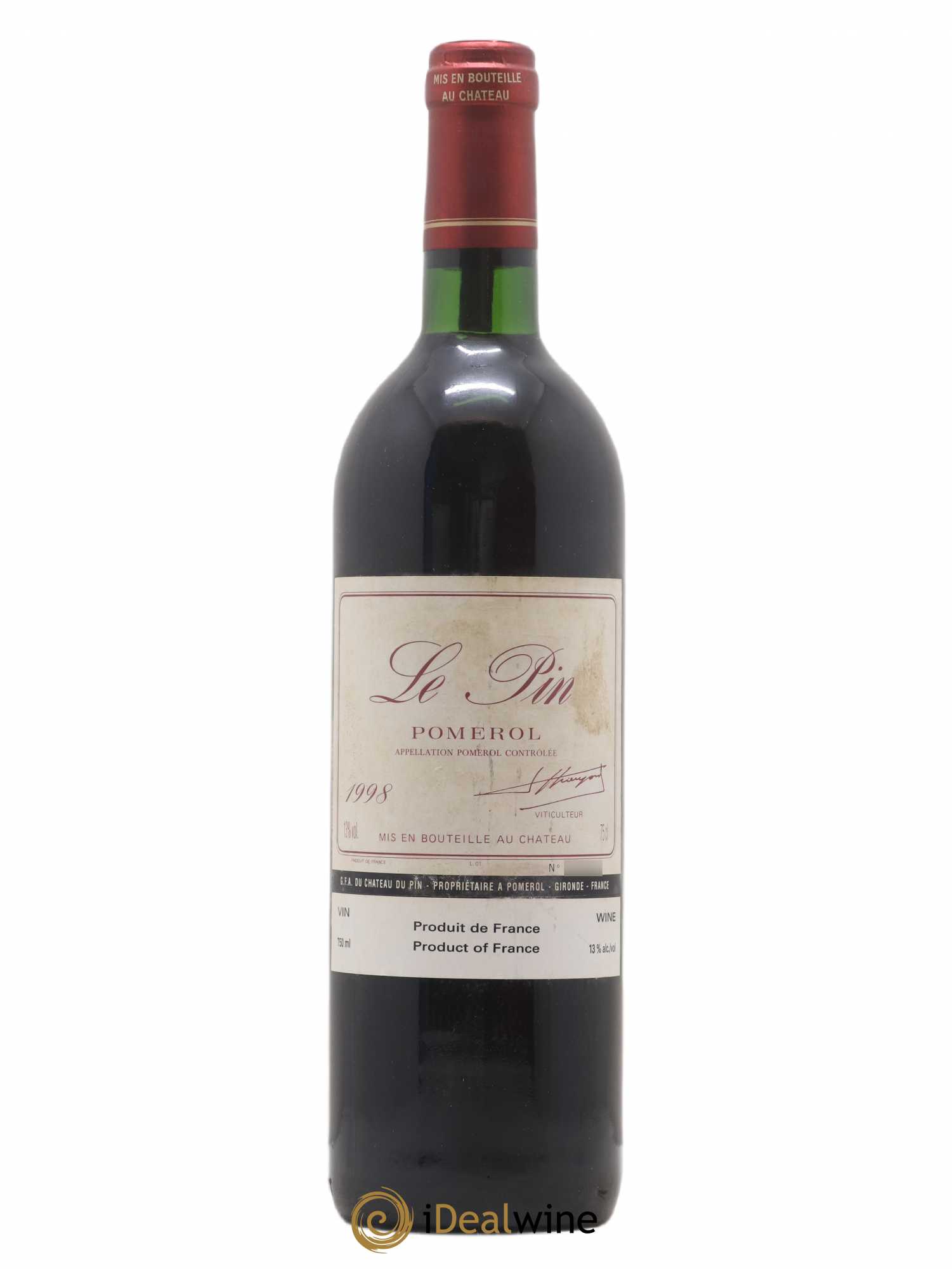 Château Le Pin 1998 - Lot de 1 bouteille - 0