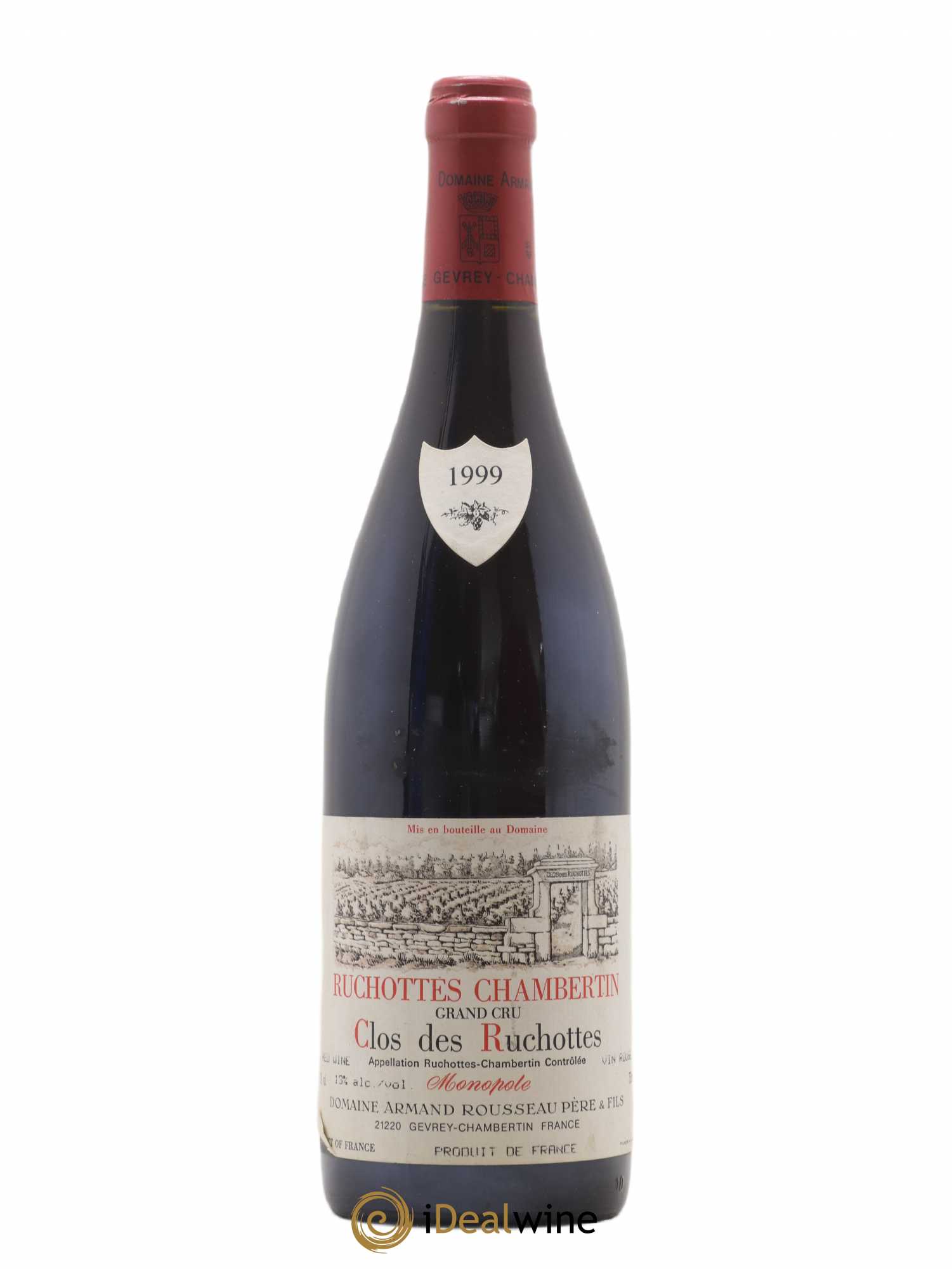 Ruchottes-Chambertin Grand Cru Clos des Ruchottes Armand Rousseau (Domaine) 1999 - Lot de 1 bouteille - 0