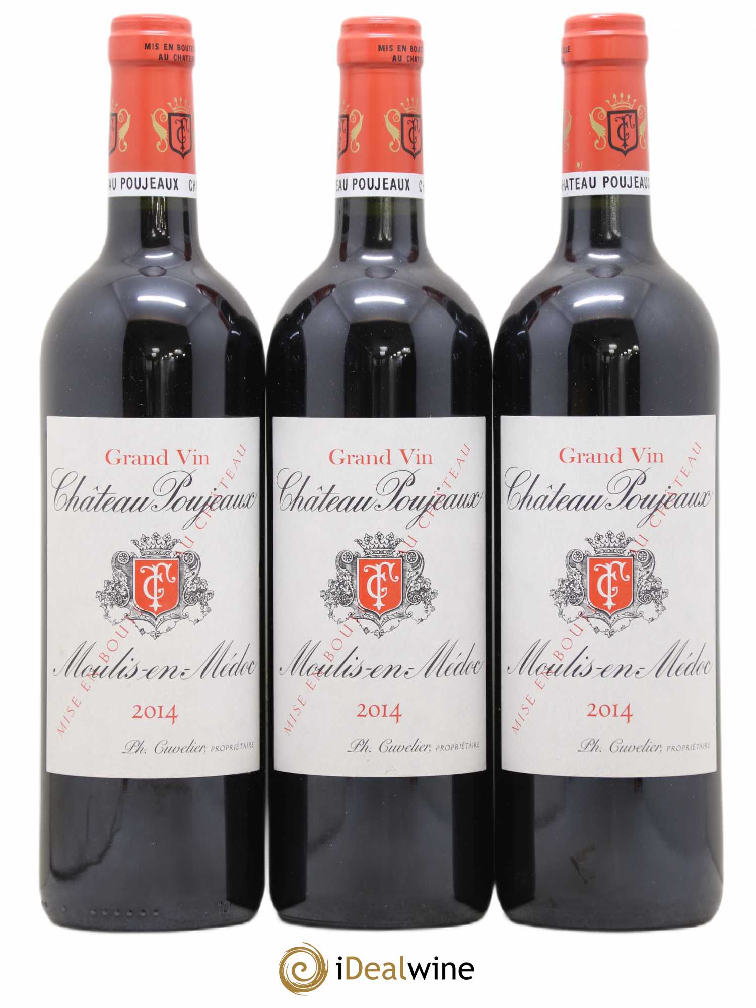Château Poujeaux 2014 - Lot de 3 bouteilles - 0