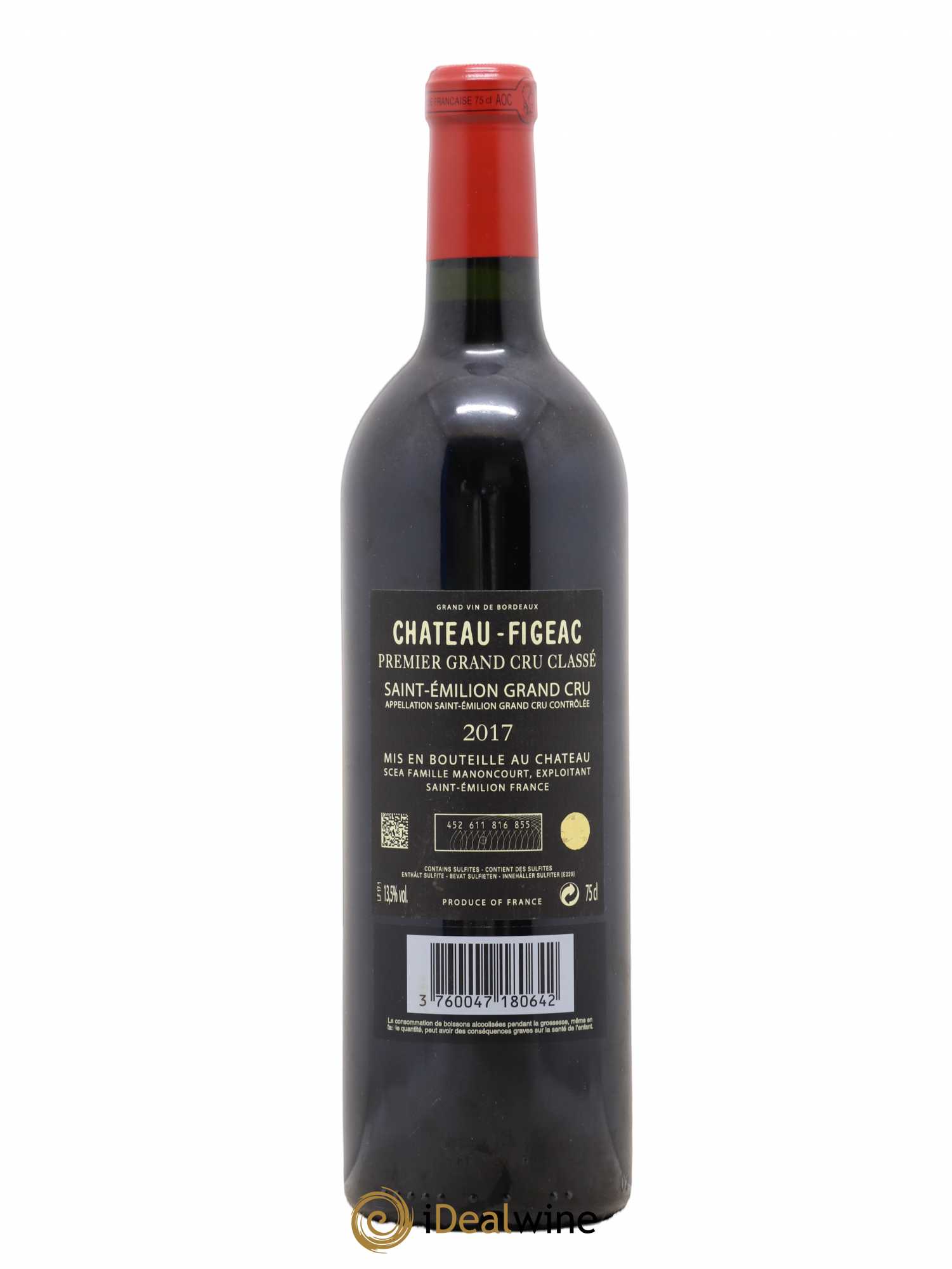 Château Figeac 1er Grand Cru Classé A 2017 - Lot de 1 bouteille - 1