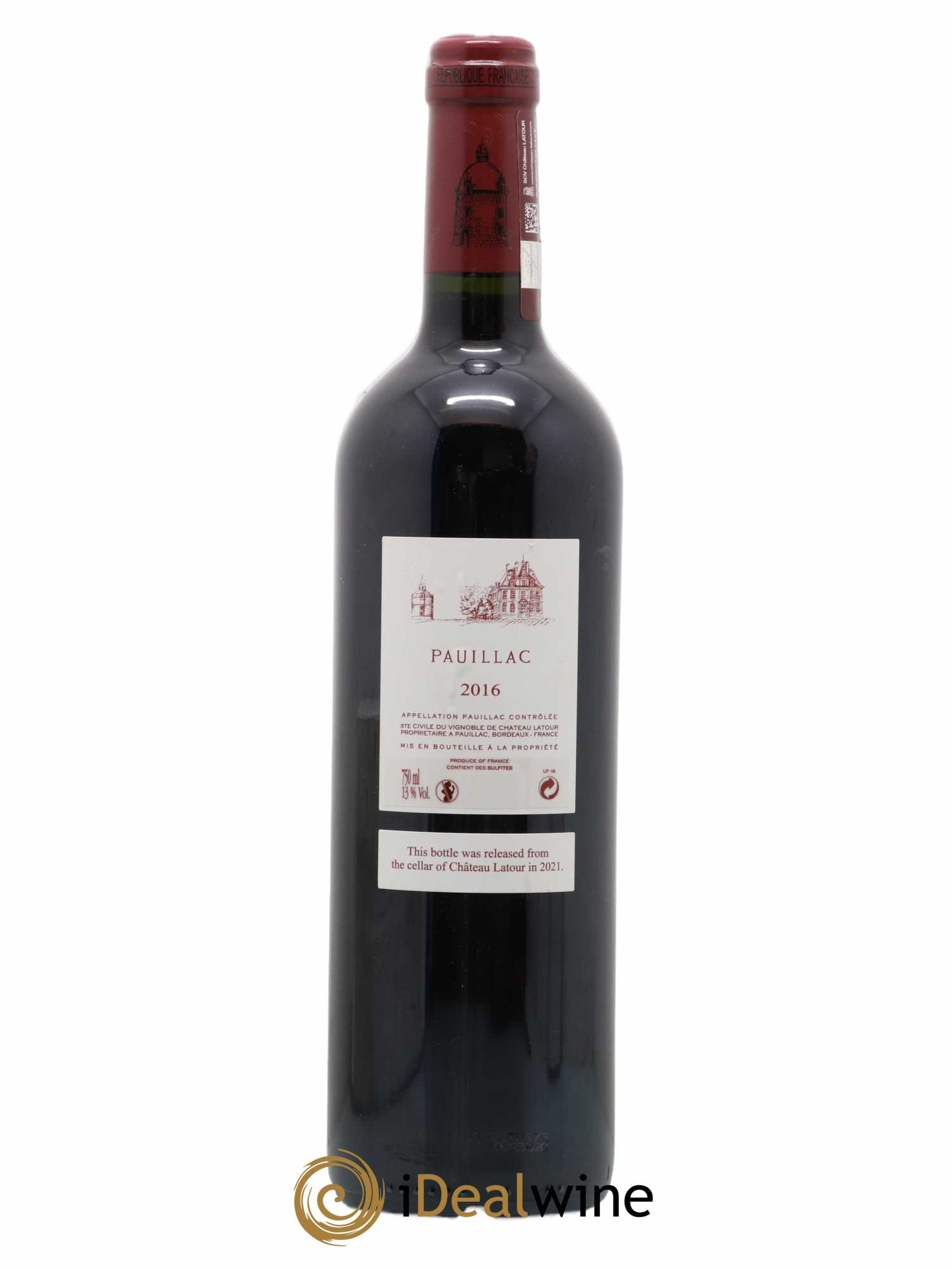 Pauillac de Château Latour 2016 - Lot de 1 bouteille - 1