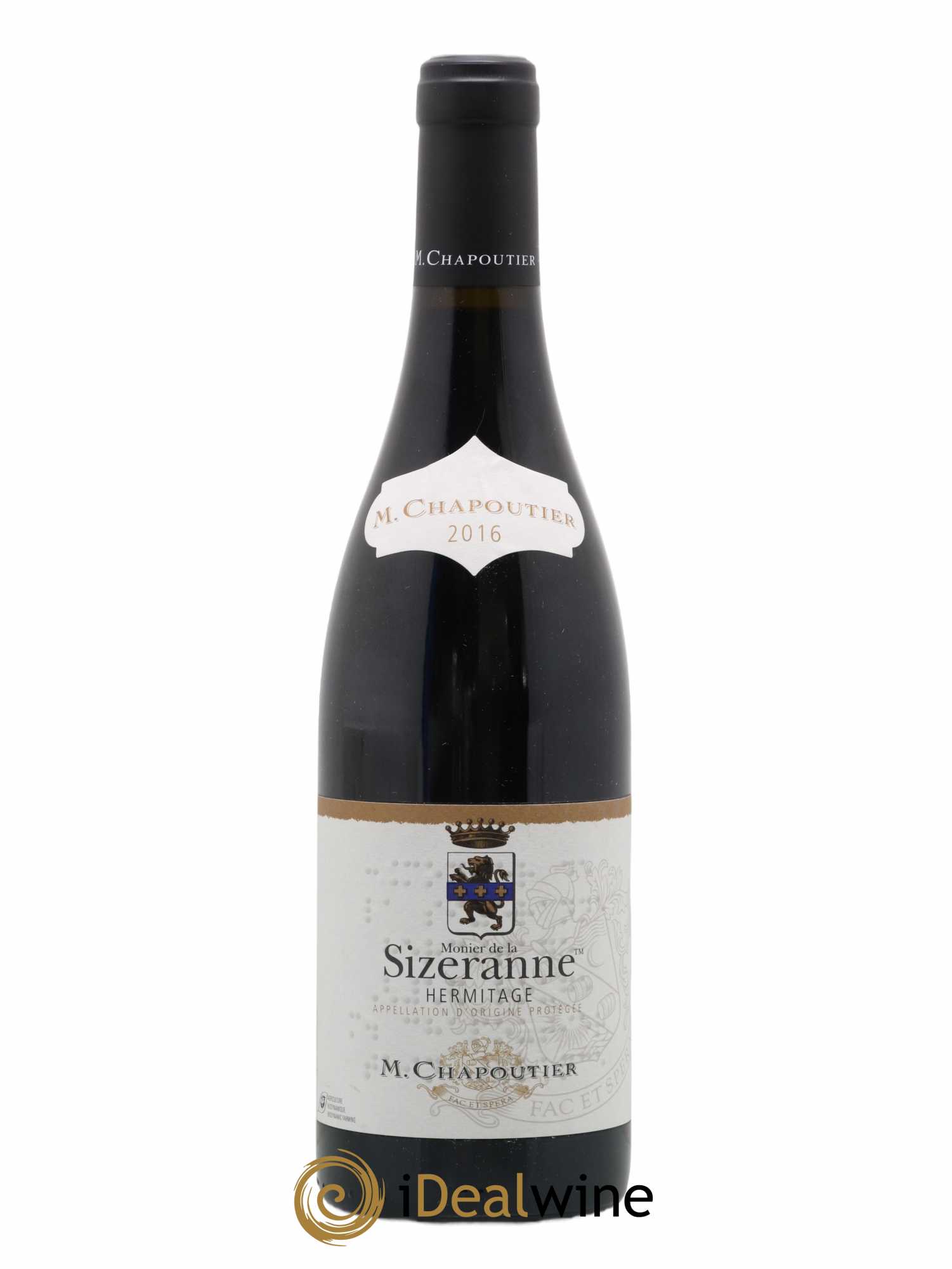 Hermitage Monier de La Sizeranne Chapoutier 2016 - Lot de 1 bouteille - 0
