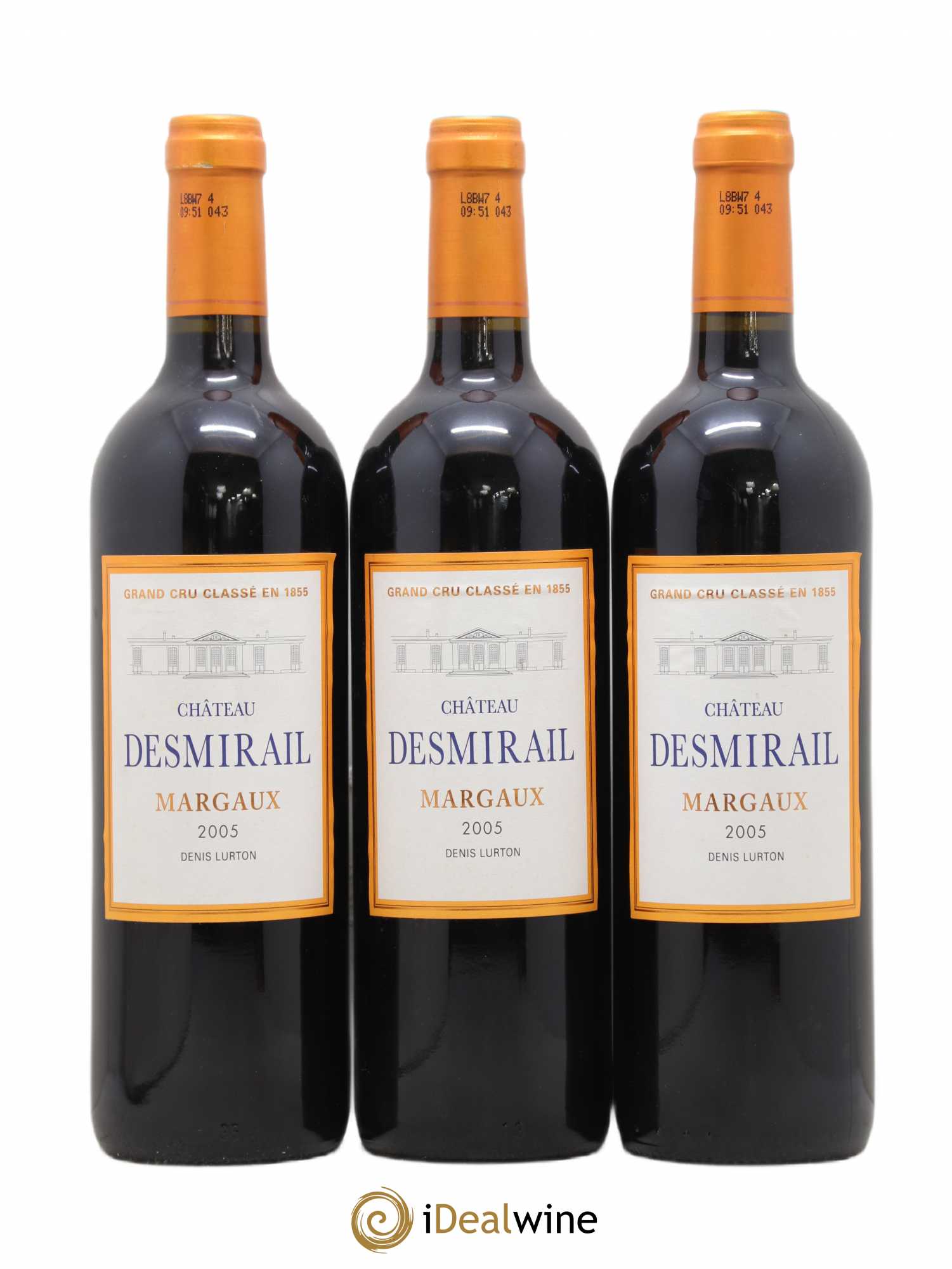 Château Desmirail 3ème Grand Cru Classé 2005 - Lot de 3 bouteilles - 0