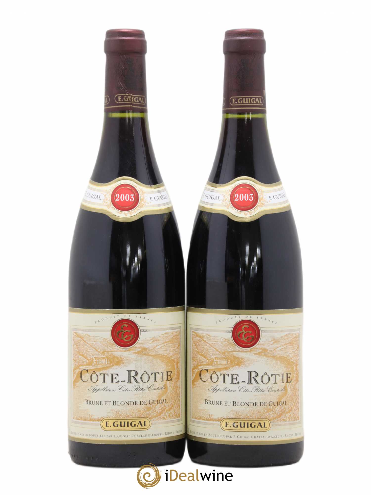 Côte-Rôtie Côtes Brune et Blonde Guigal 2003 - Lot de 2 bouteilles - 0